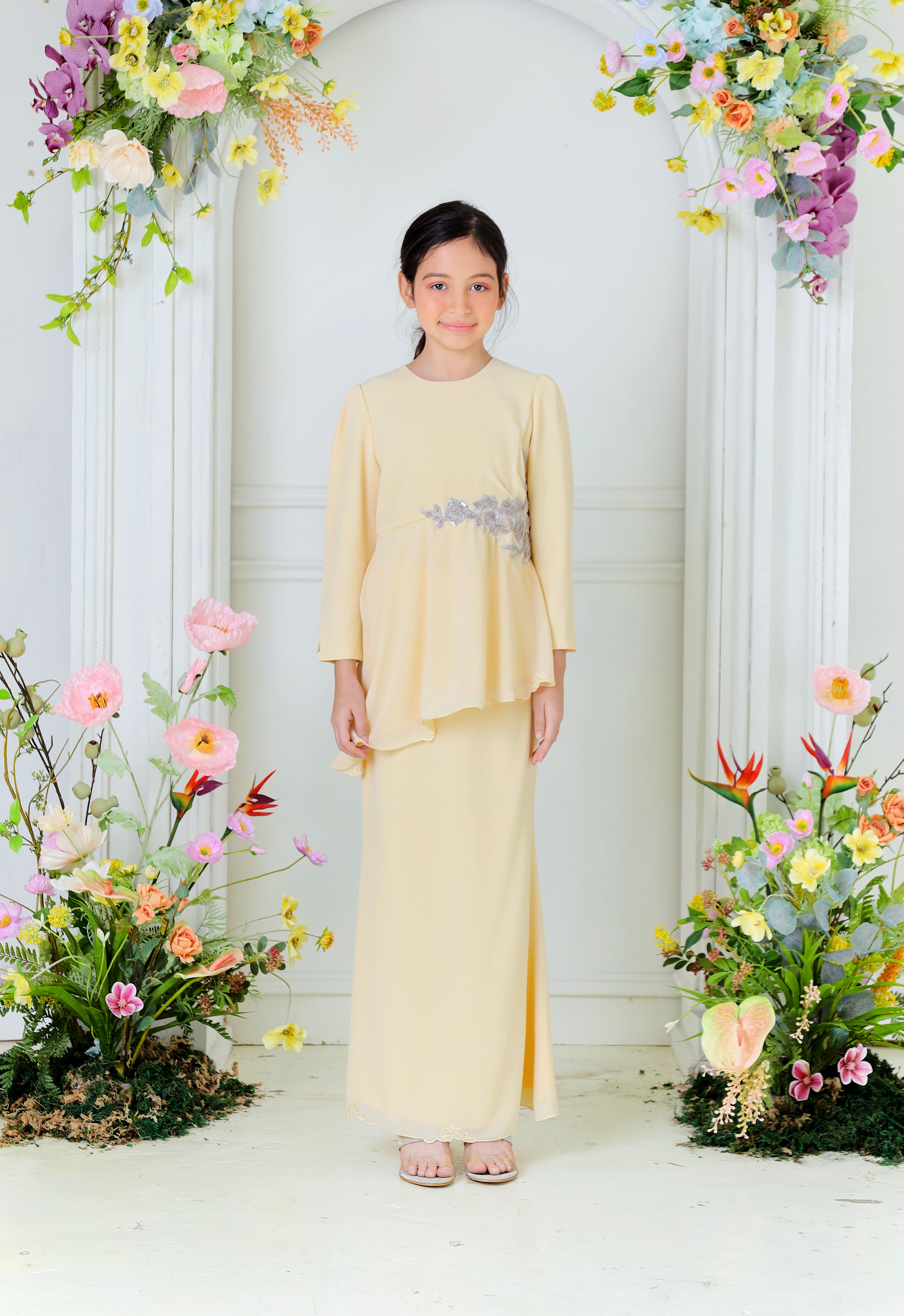 AYLEEN KIDS KURUNG - SOFT YELLOW