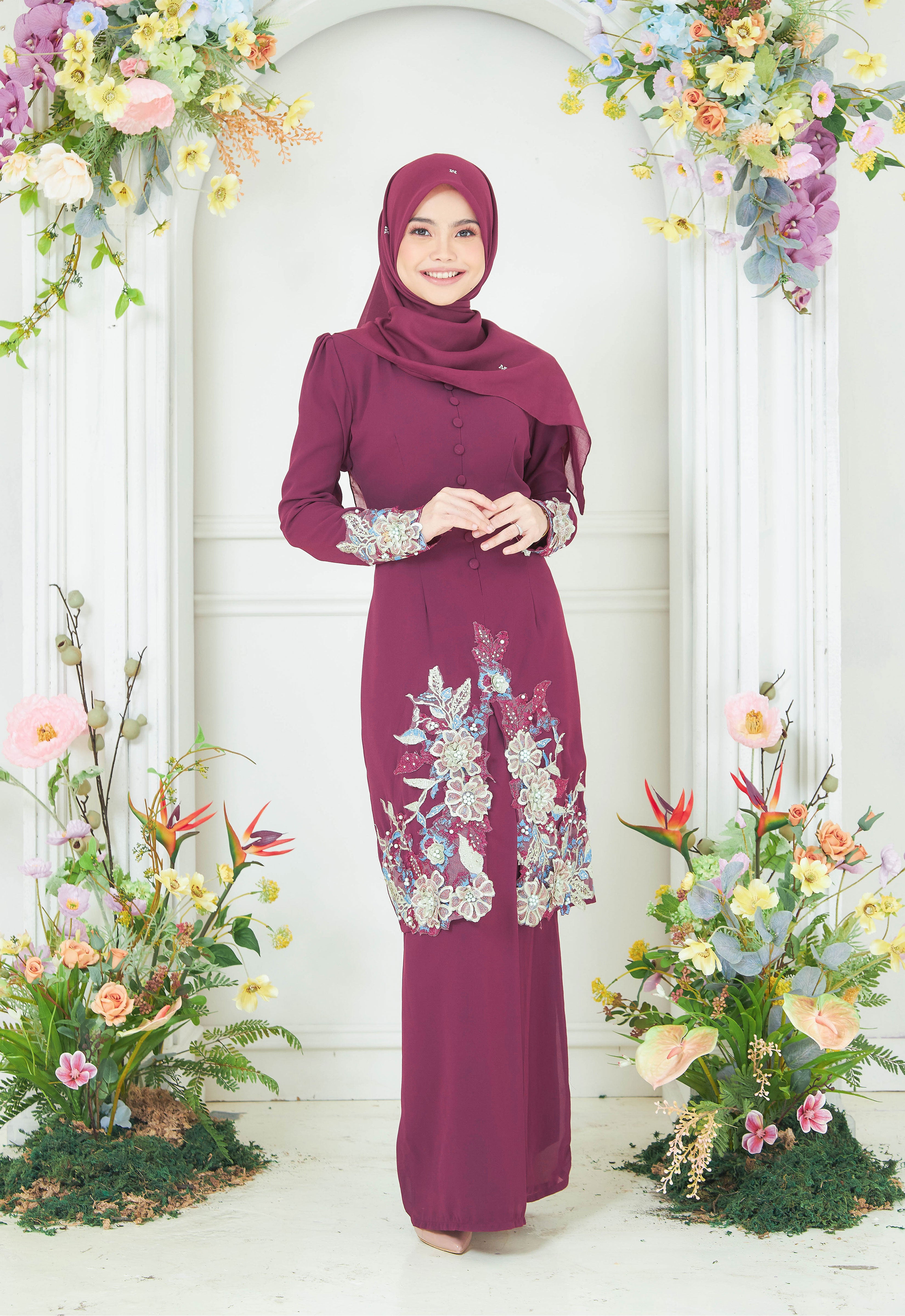 KHADEEJA KEBAYA - MANGOSTEEN