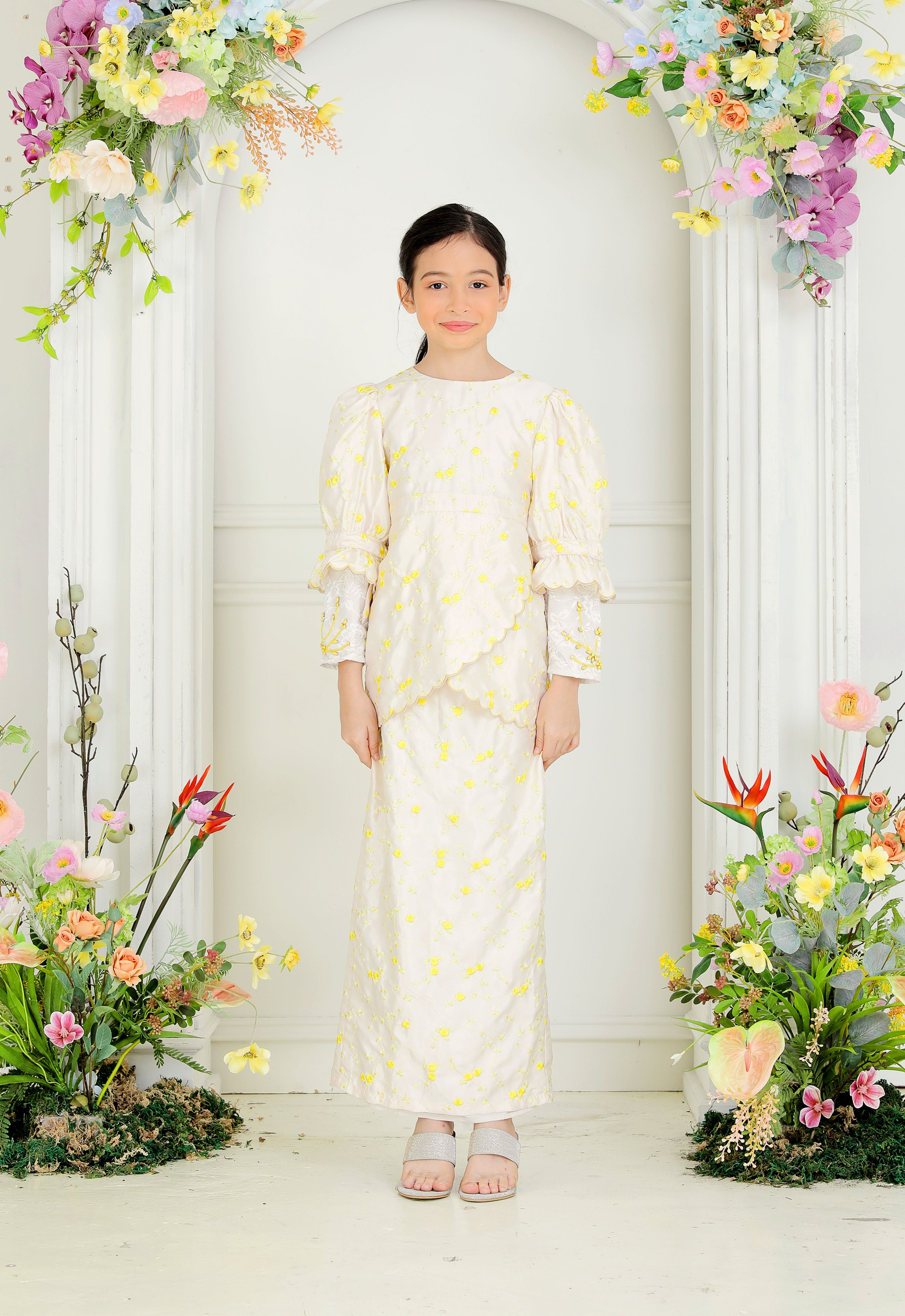 BELINDA LUXE KIDS KURUNG - CREAM YELLOW