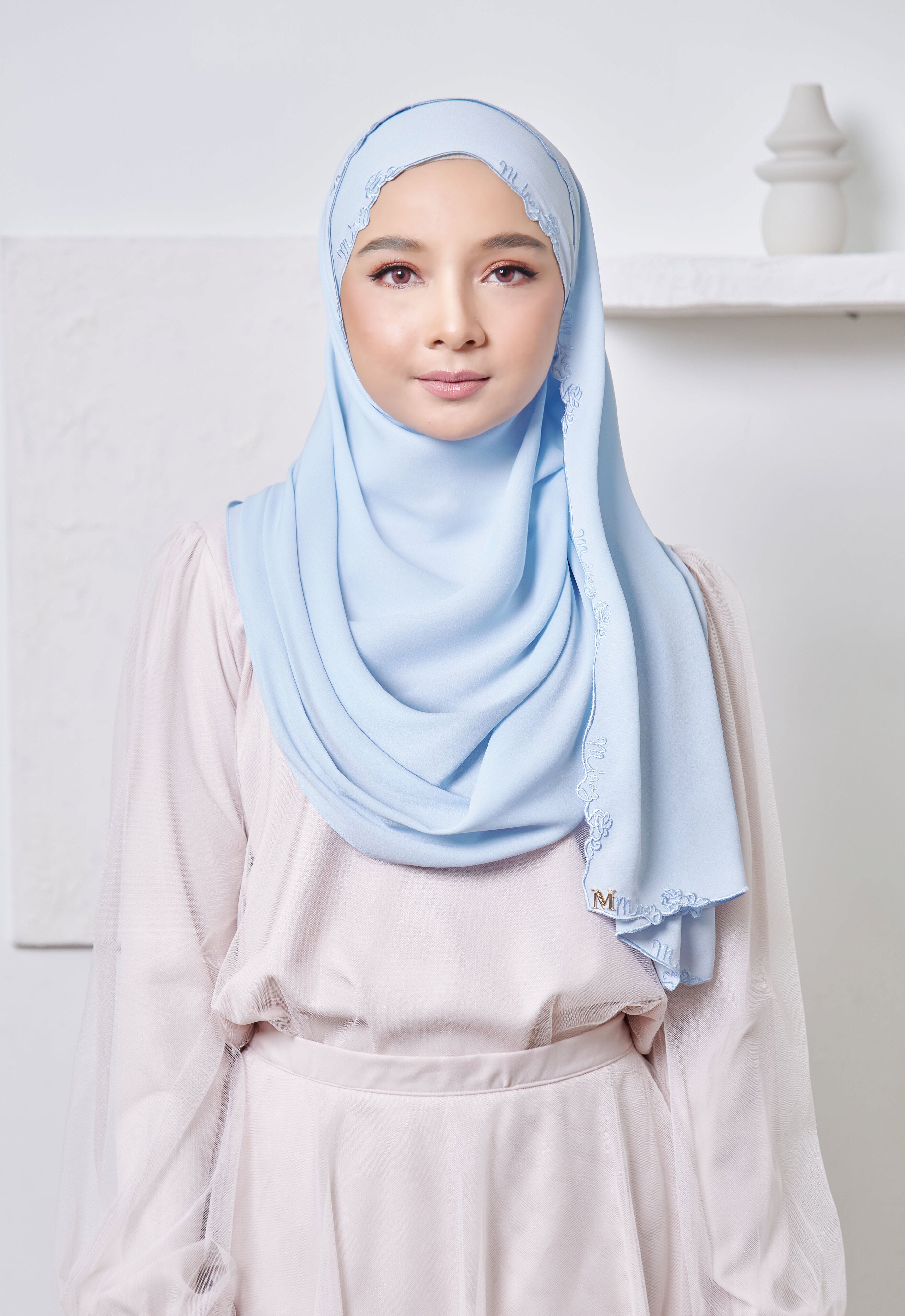 SAREEMA SHAWL - BREEZE BLUE