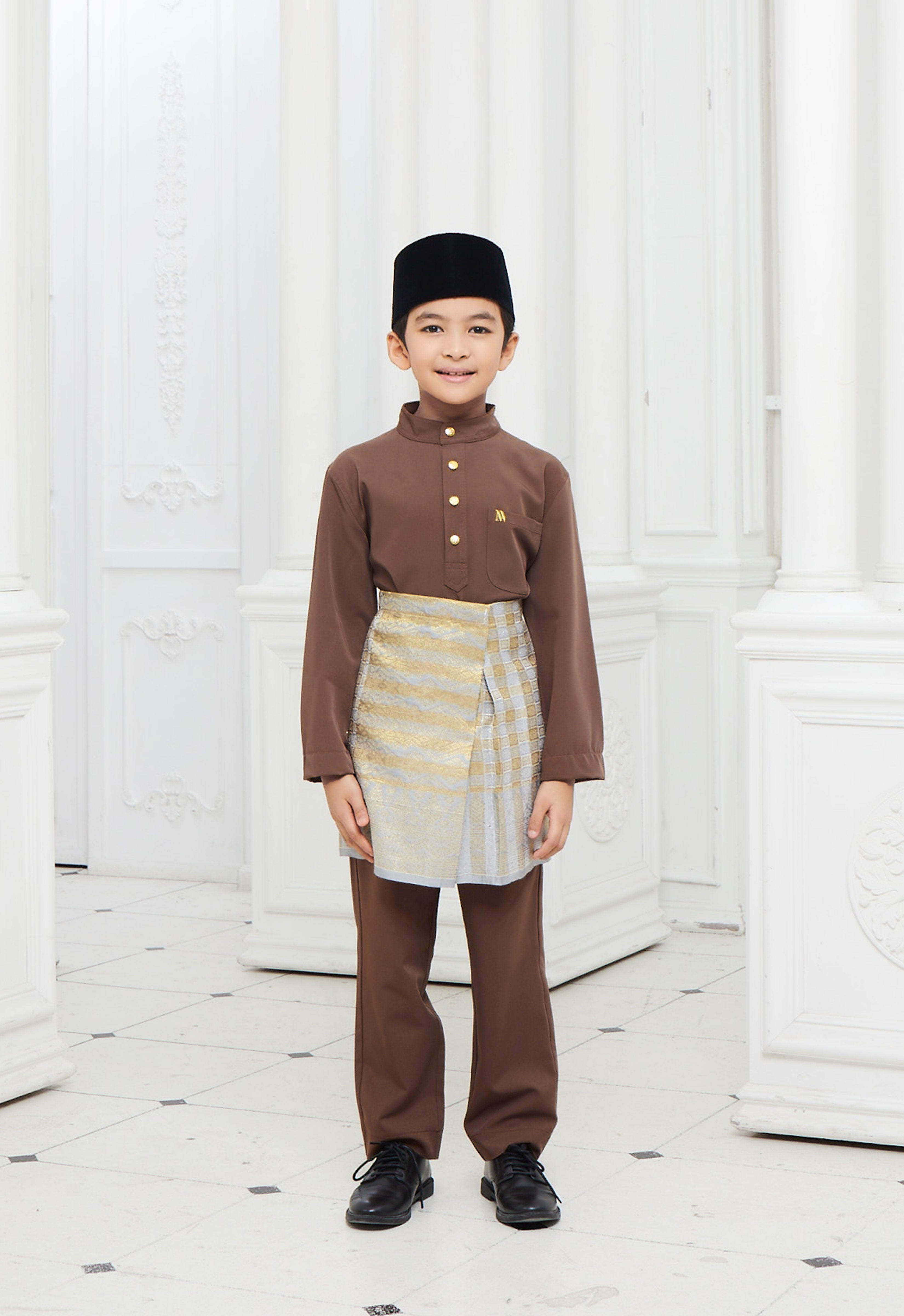BAJU MELAYU KIDS - BROWN