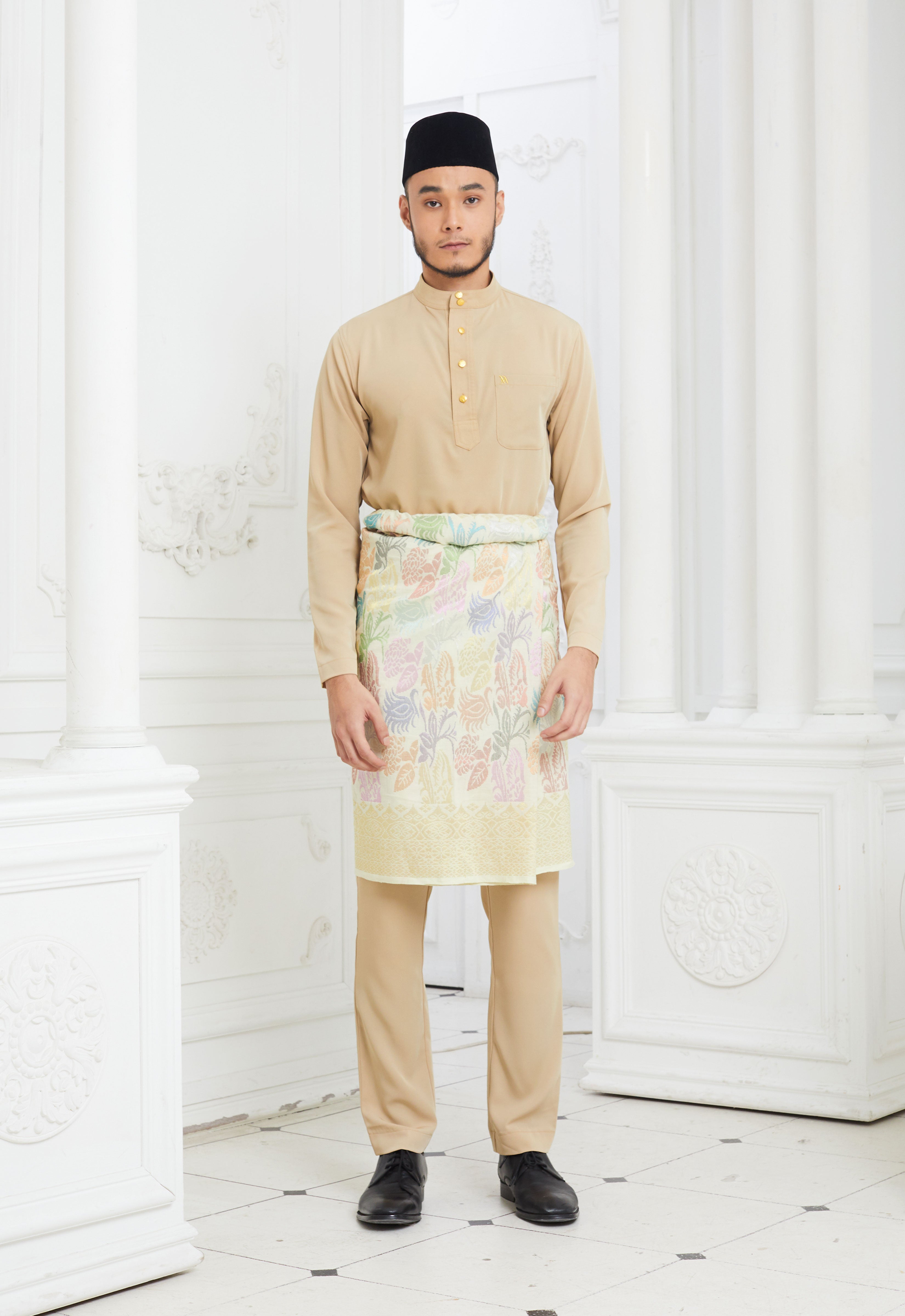MINAZ MEN BAJU MELAYU - CHAMPAGNE