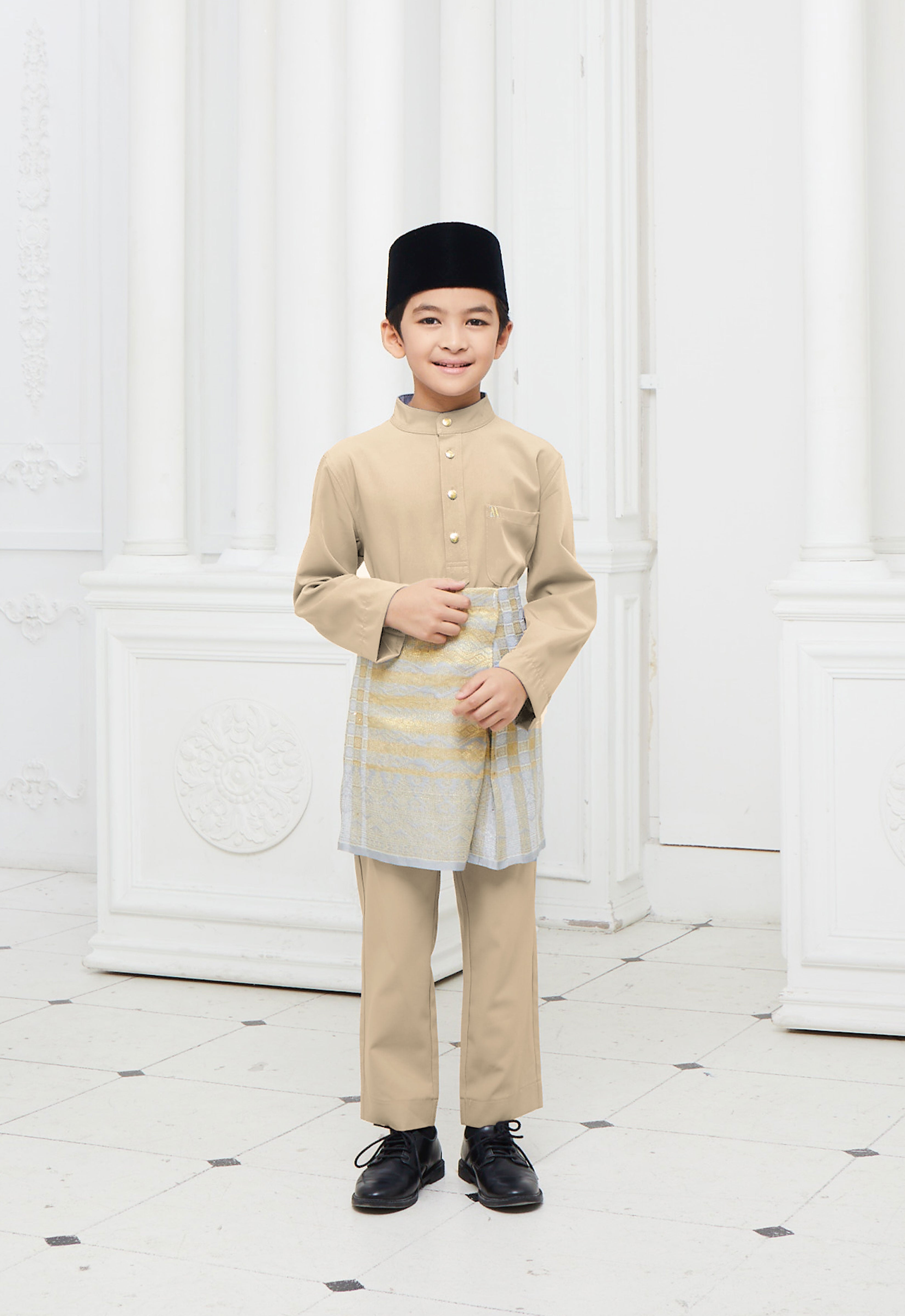BAJU MELAYU KIDS - CHAMPAGNE