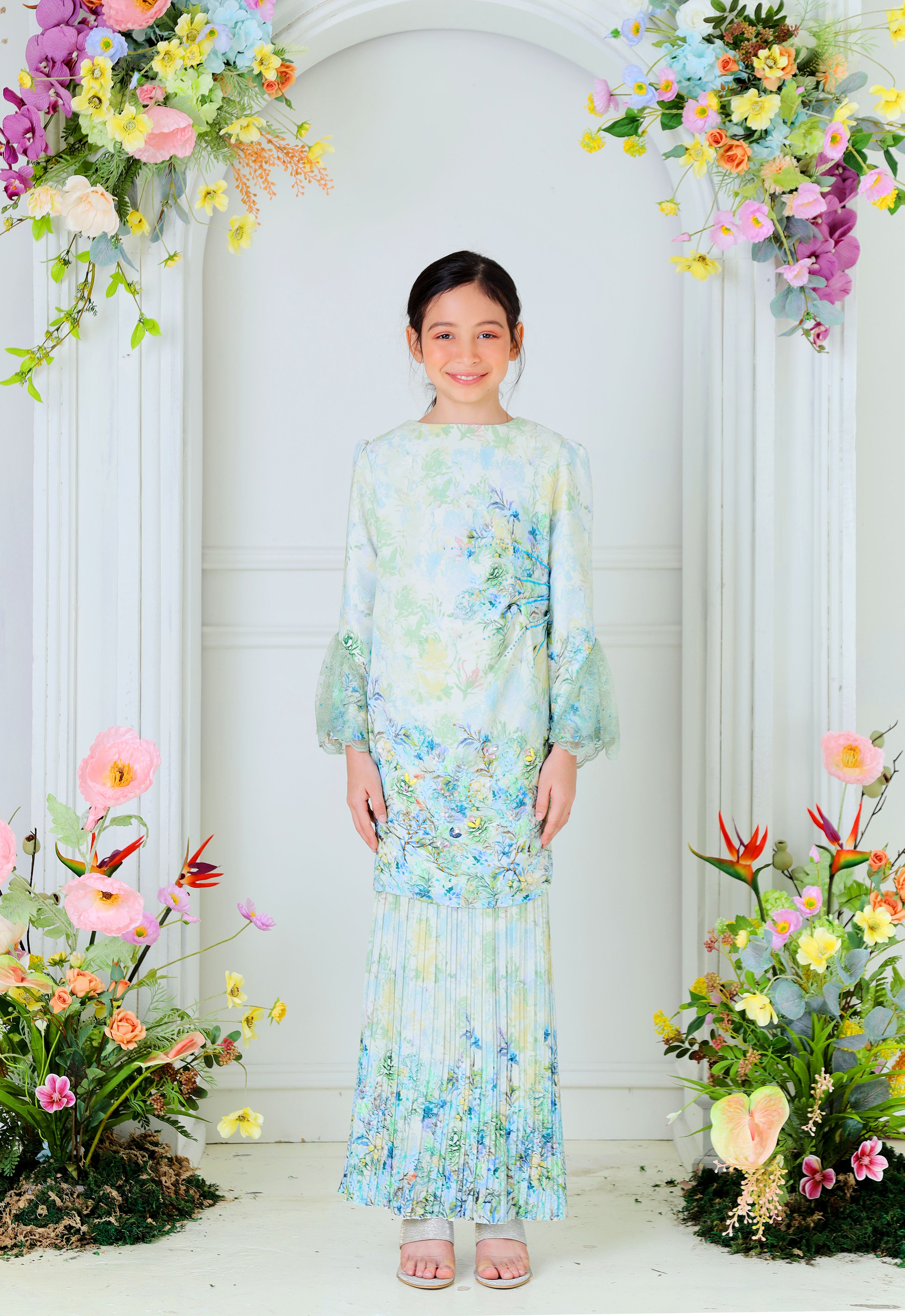 DEENARA KIDS KURUNG - SAGE GREEN
