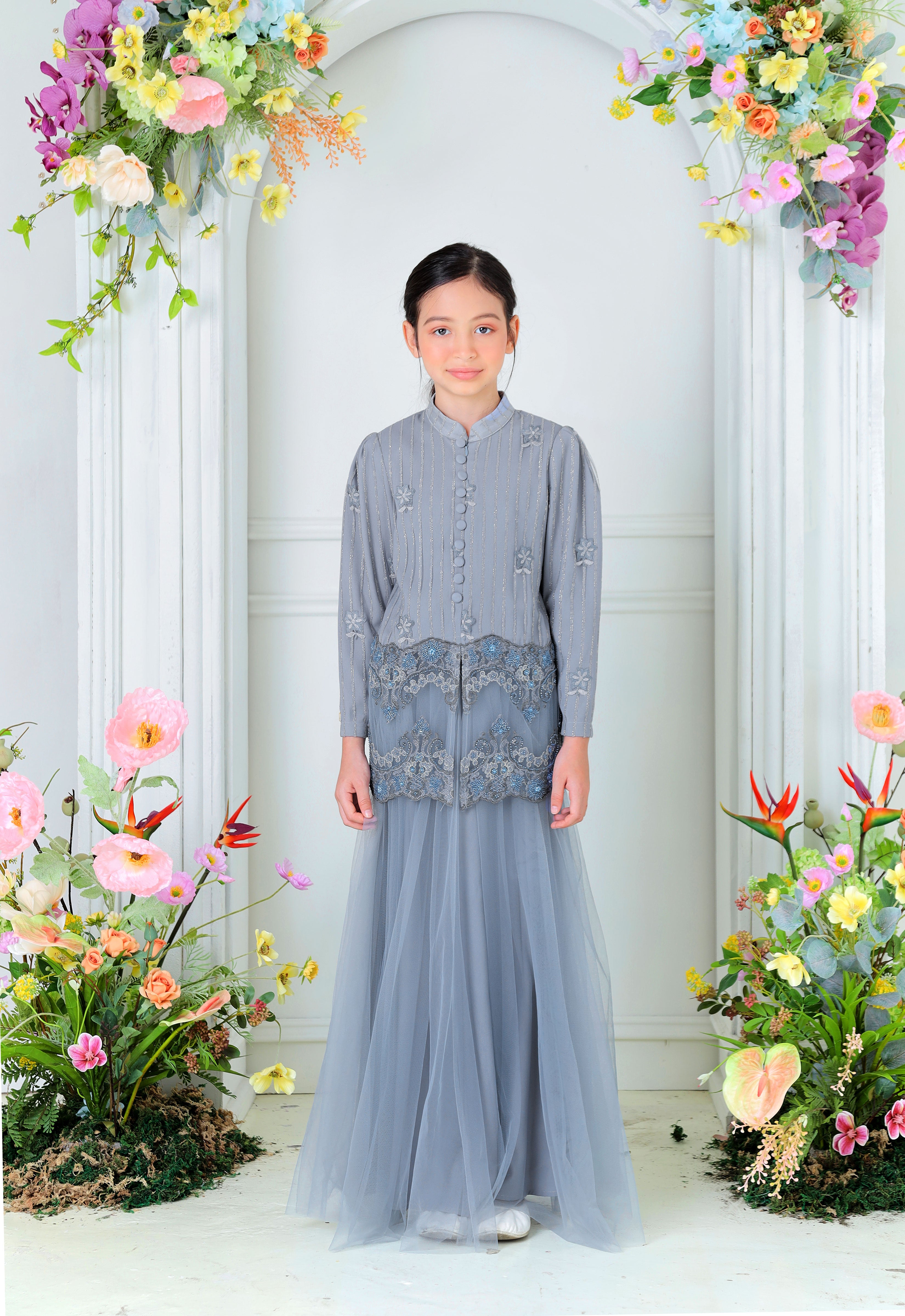 DIAN LUXE KIDS KURUNG - COLONY BLUE