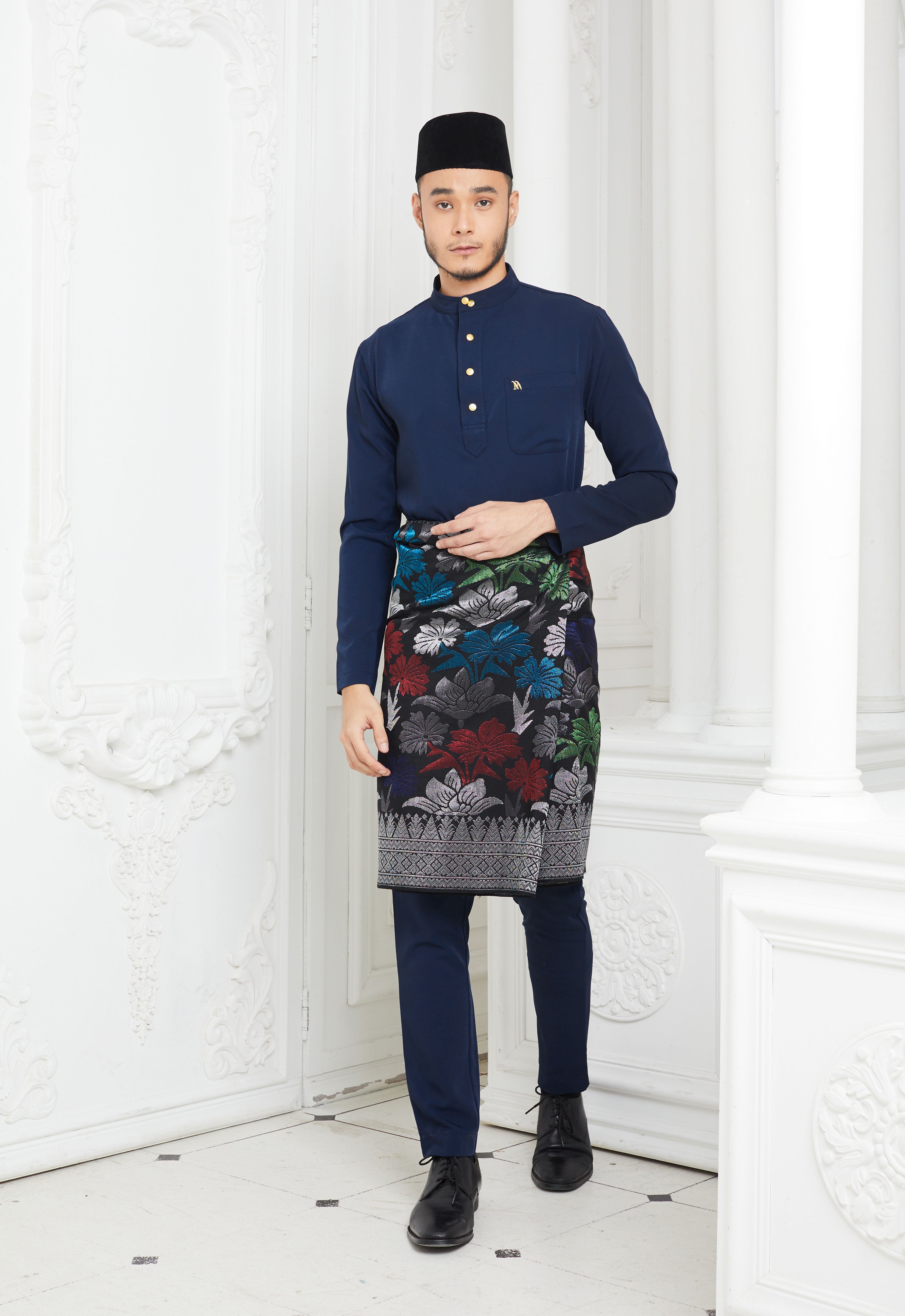 MINAZ MEN BAJU MELAYU - DARK BLUE