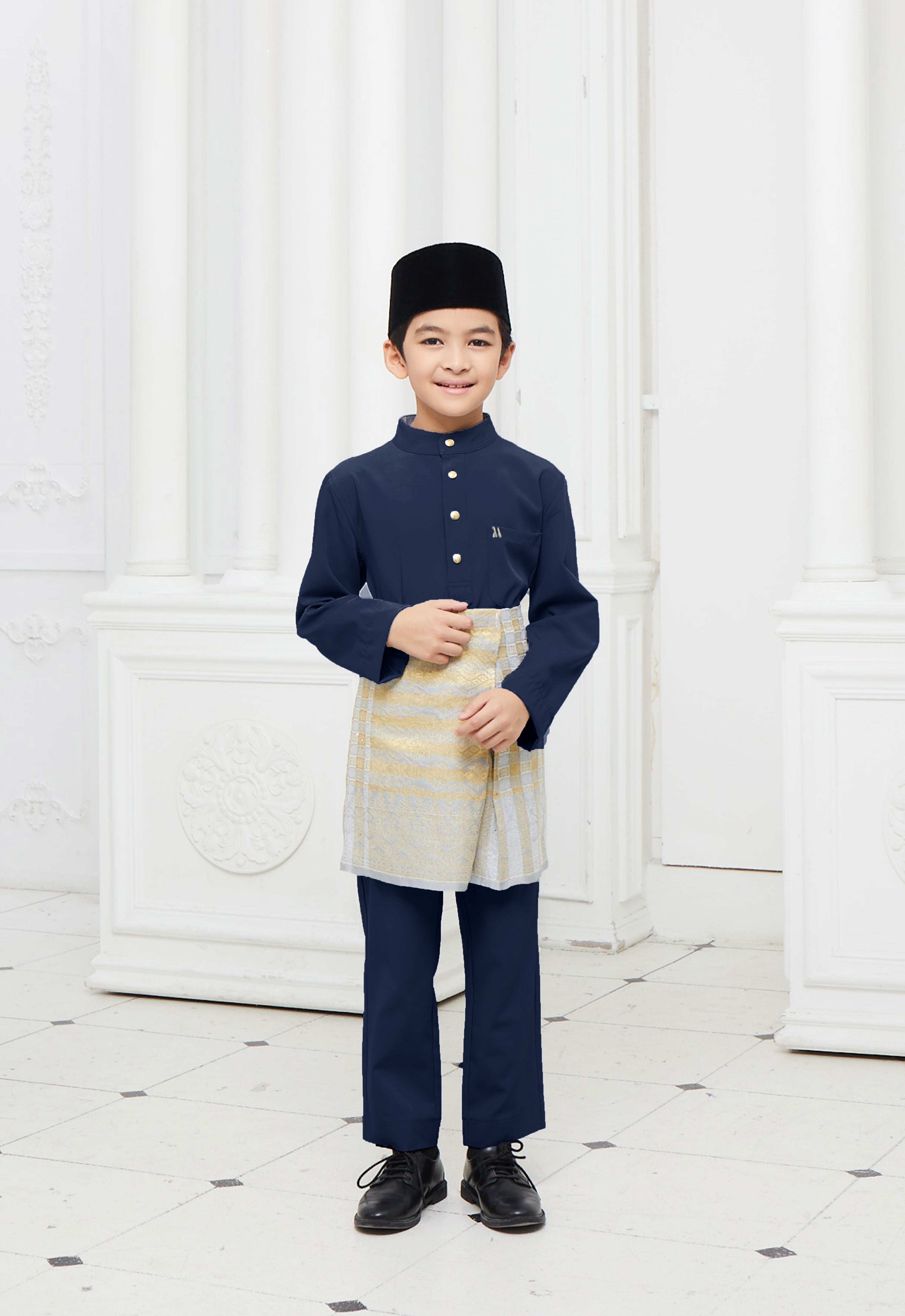 BAJU MELAYU KIDS - DARK BLUE