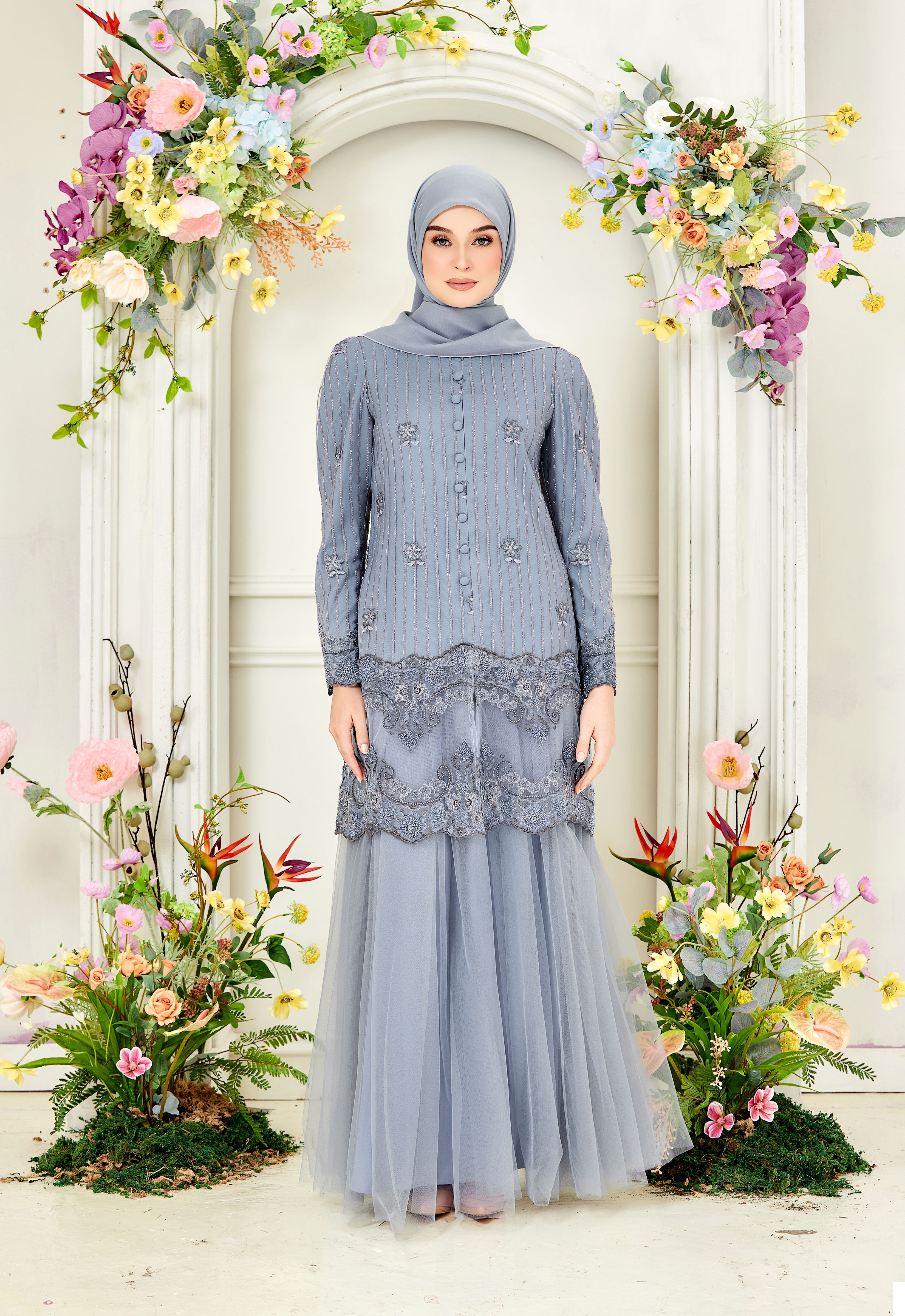 DIAN LUXE KURUNG - COLONY BLUE