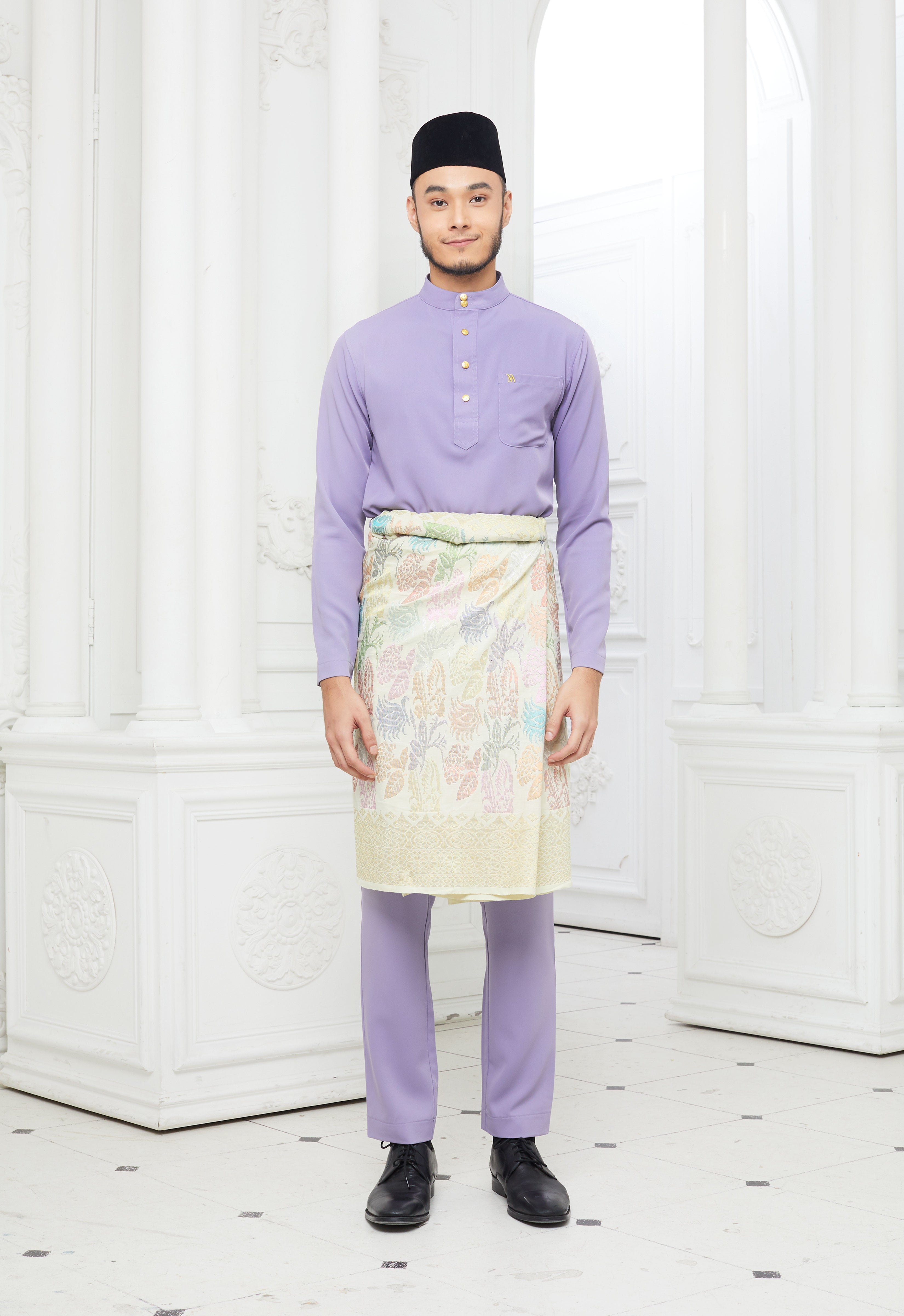 MINAZ MEN BAJU MELAYU - DUSTY PURPLE