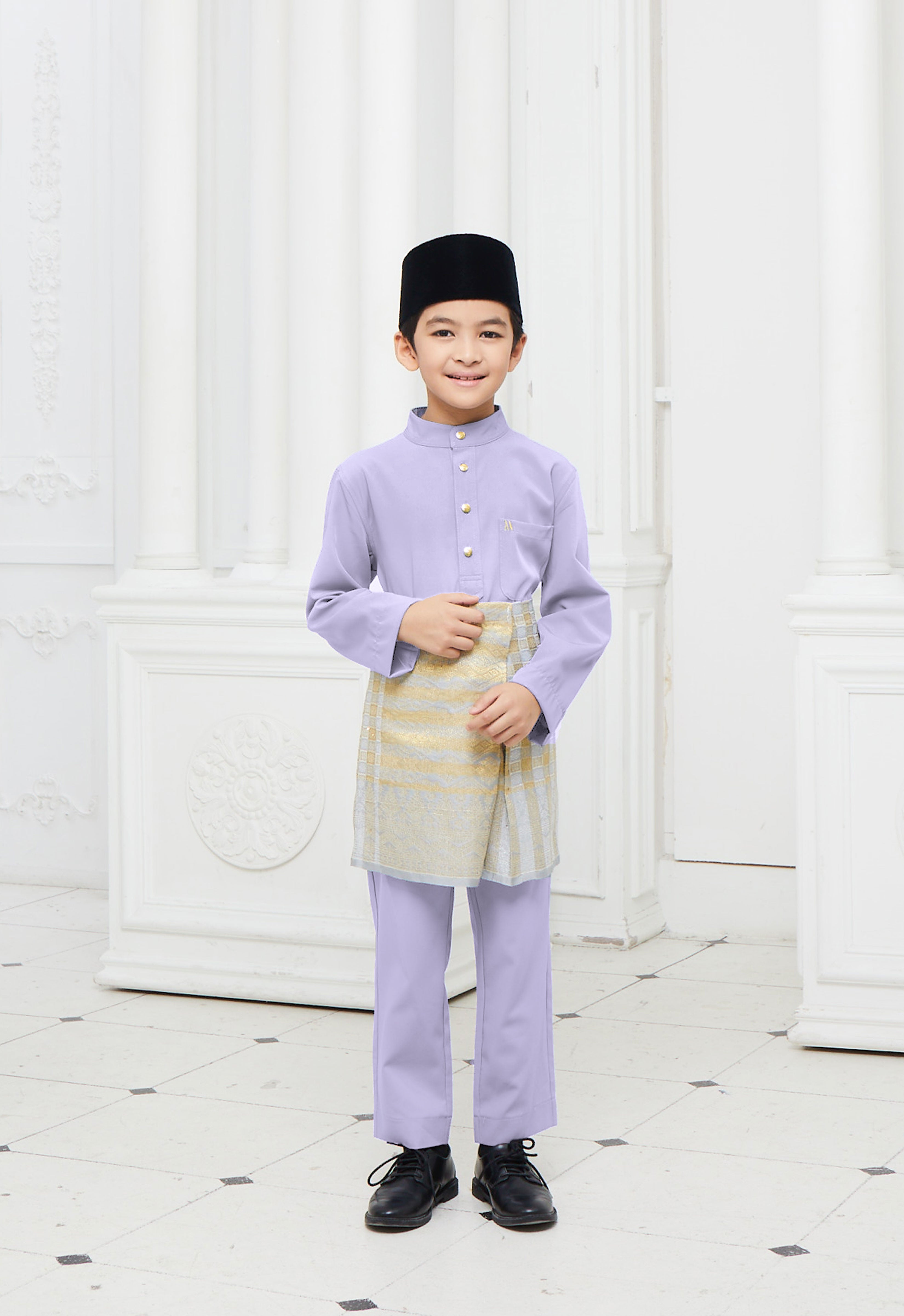 BAJU MELAYU KIDS - DUSTY PURPLE
