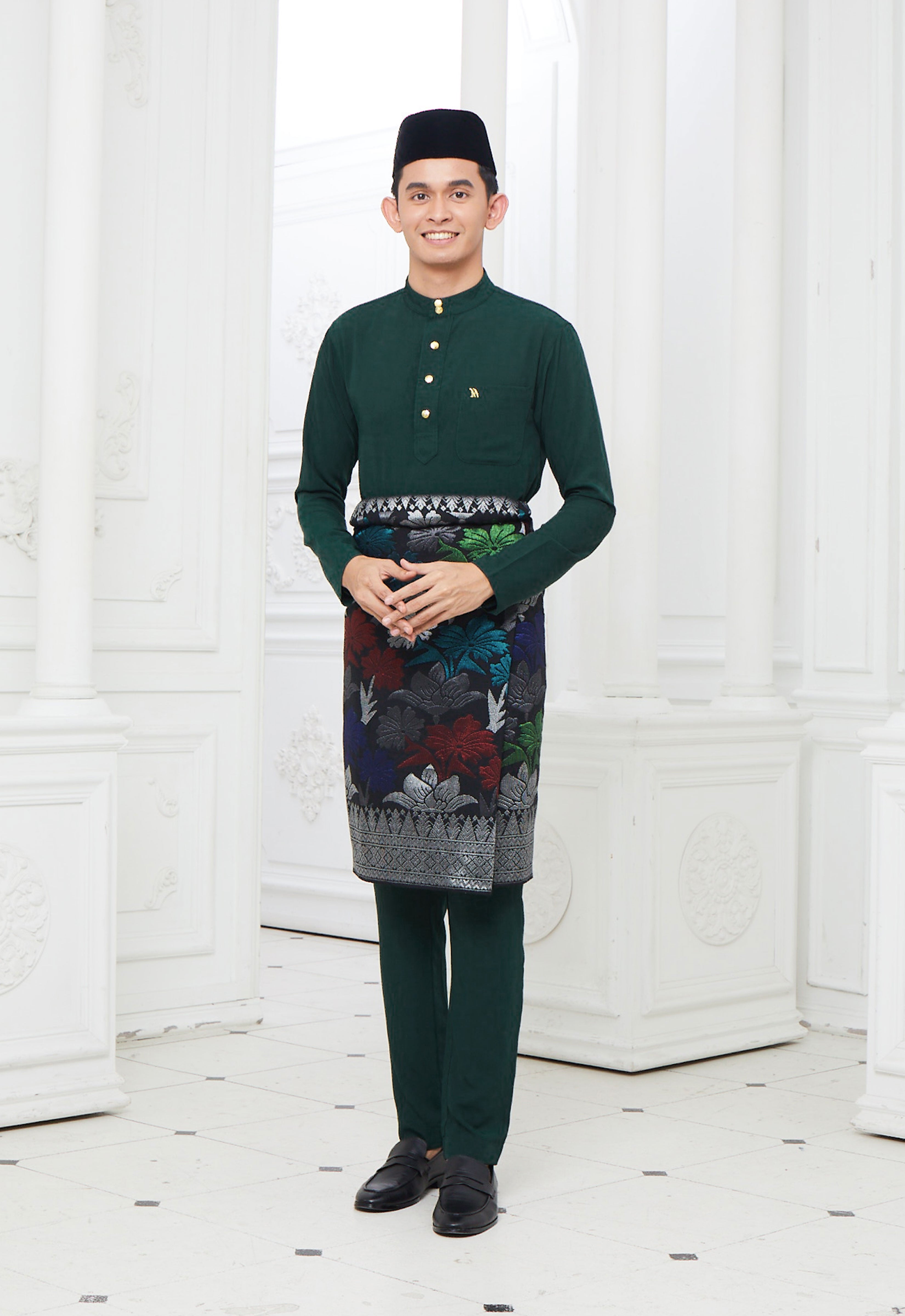 MINAZ MEN BAJU MELAYU - EMERALD GREEN