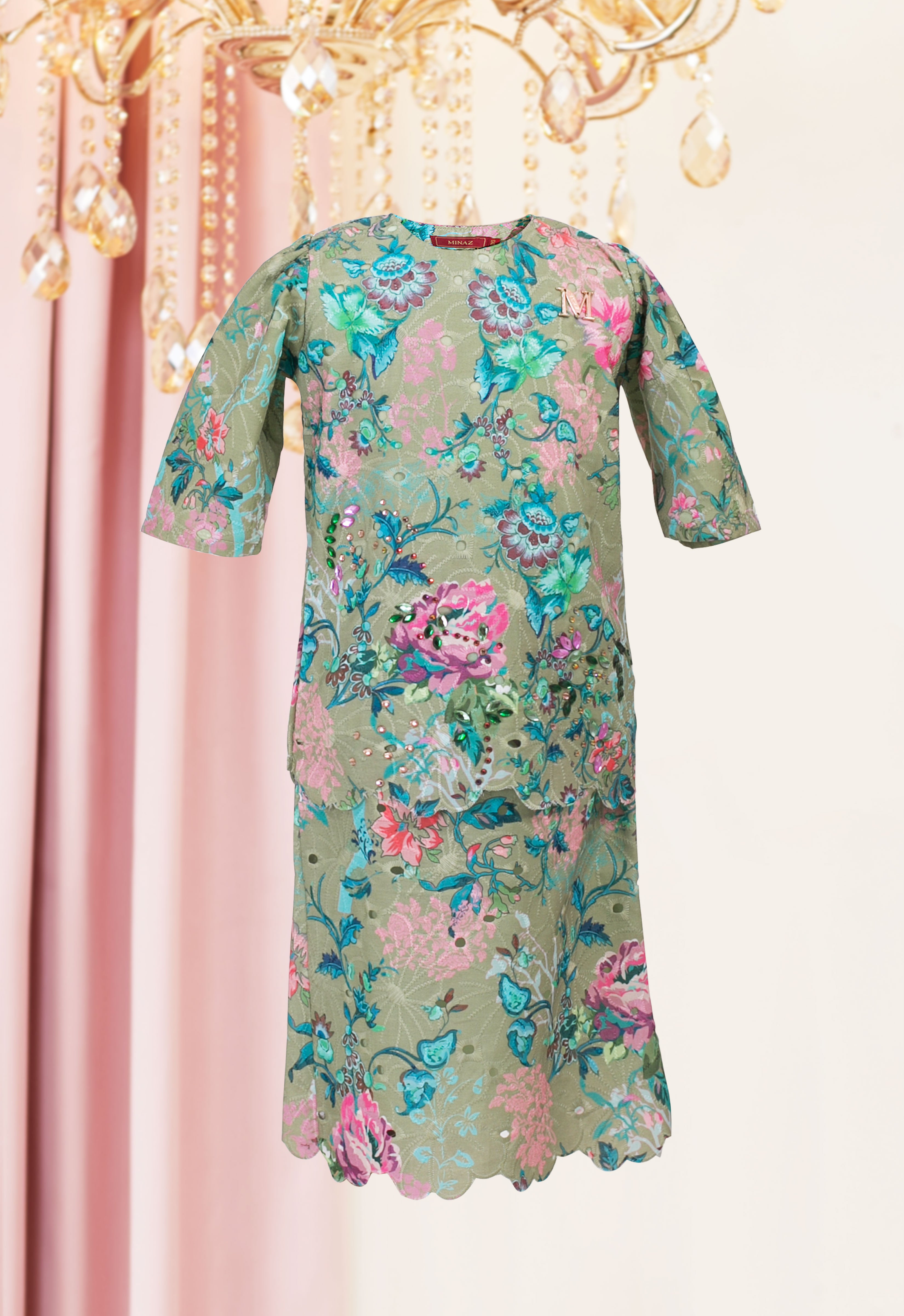 JOANNA PORCELAIN BABY KURUNG - GREEN