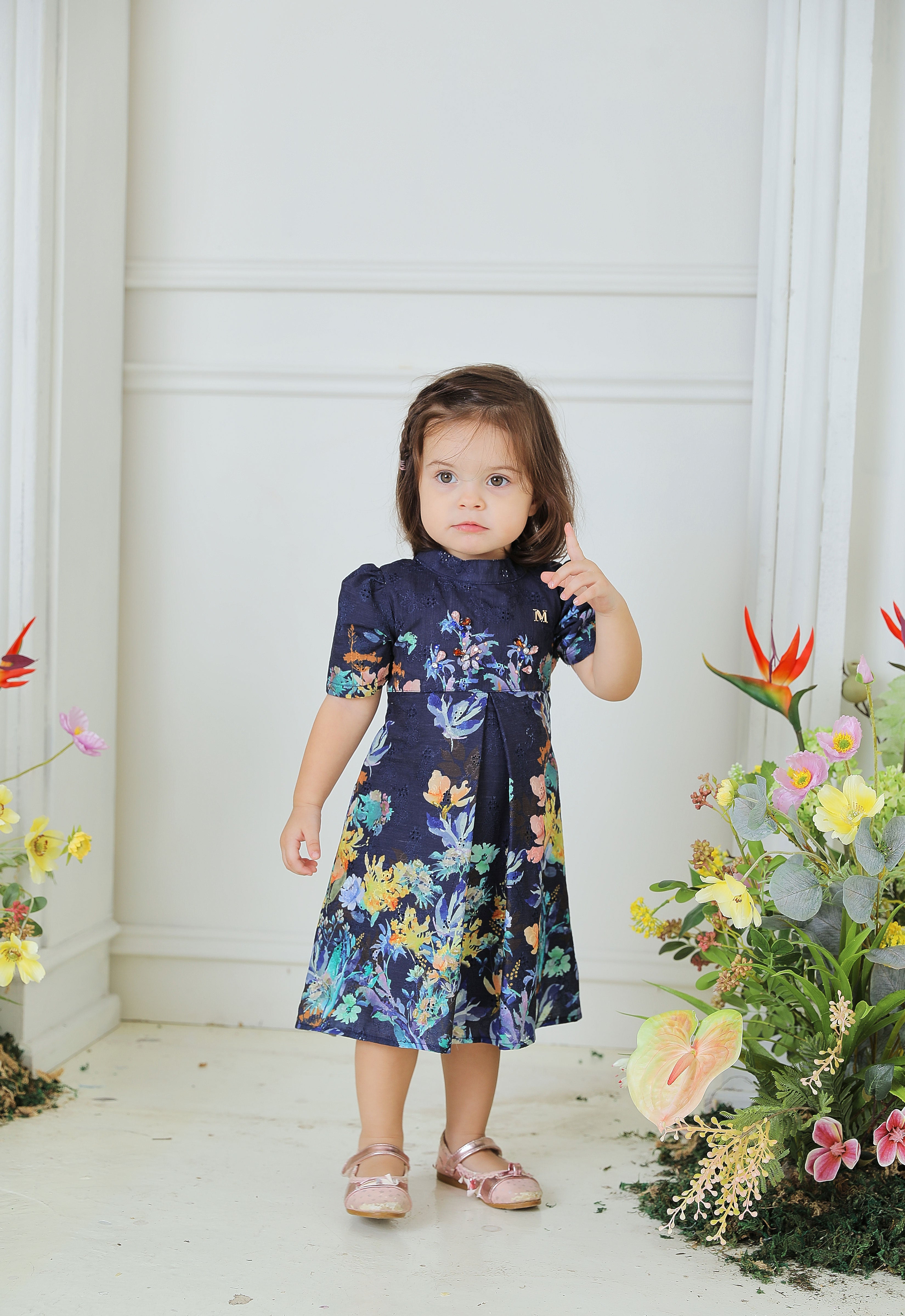 JOANNA BABY DRESS - DARK BLUE