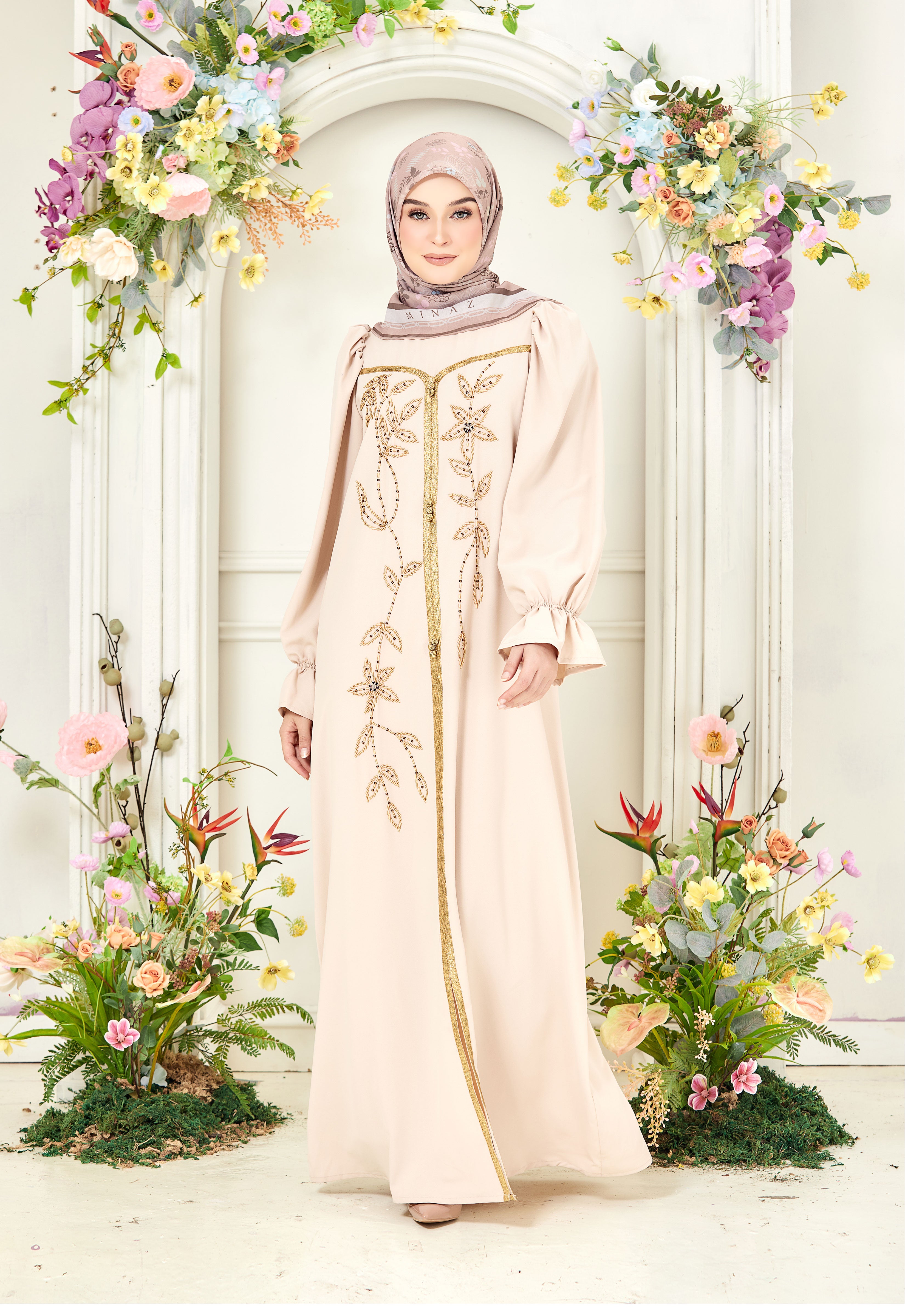 HUMAYRA ABAYA - BEIGE