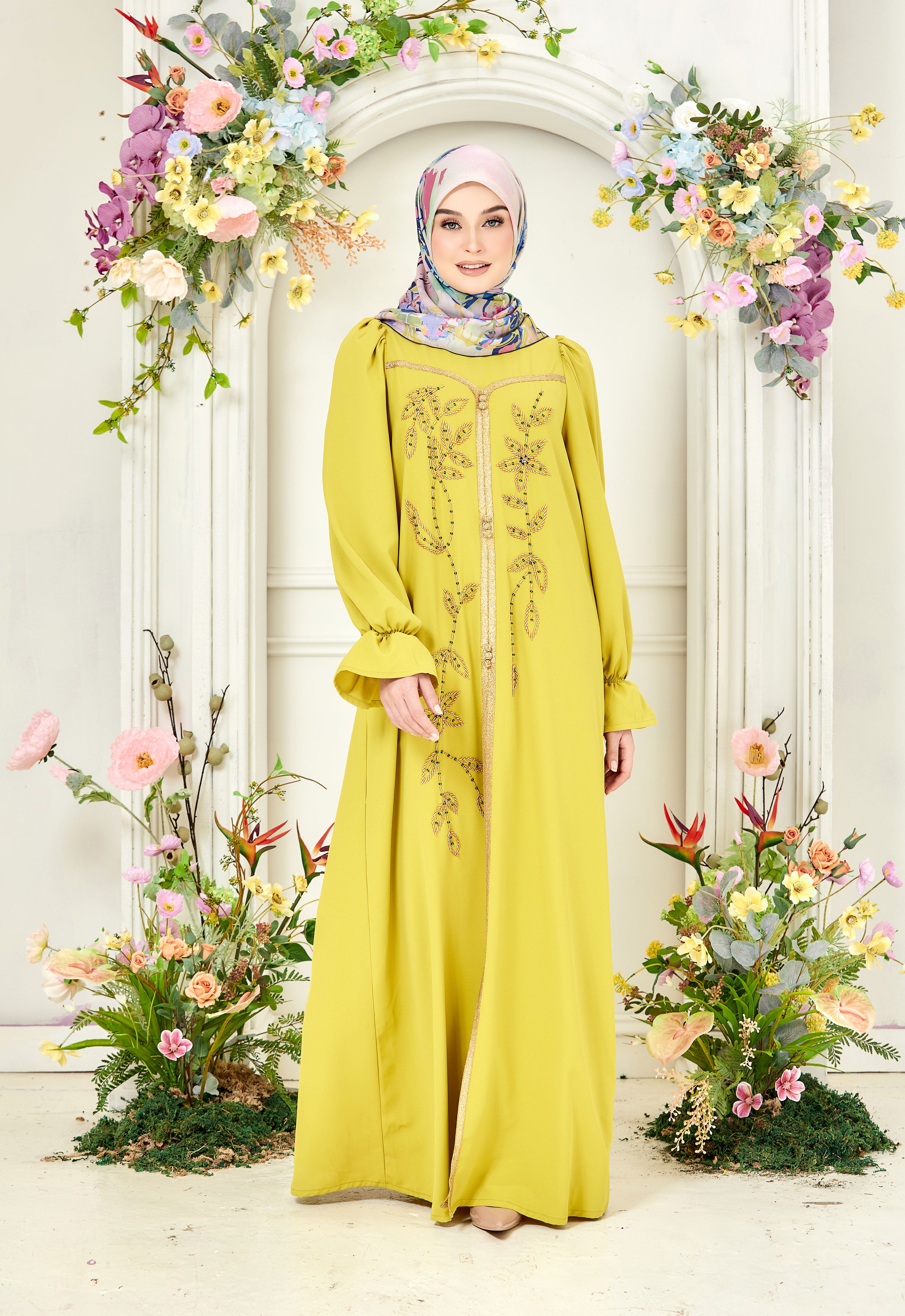 HUMAYRA ABAYA - GREEN