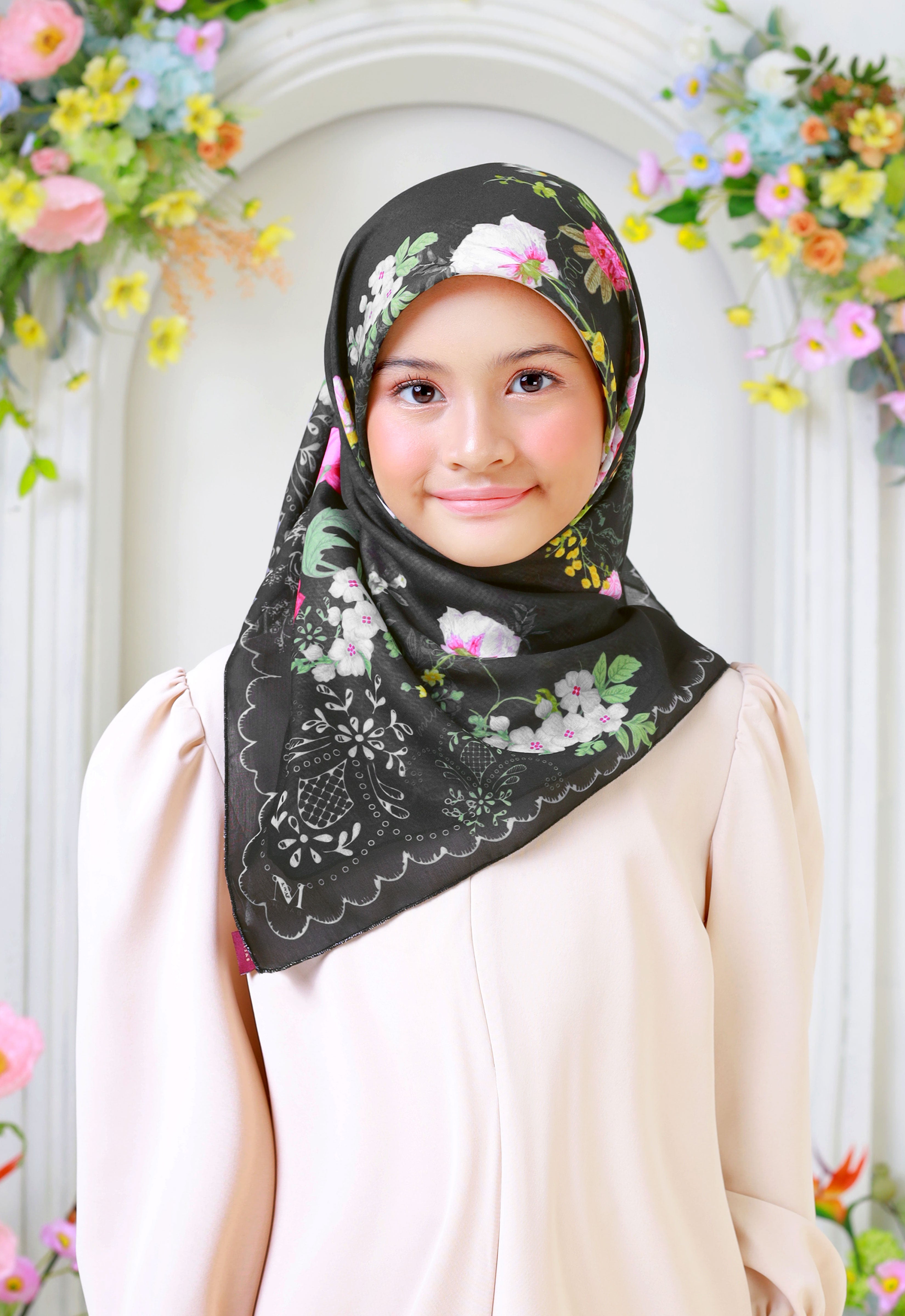 KEBAYA KIDS BAWAL - BLACK OLIVE