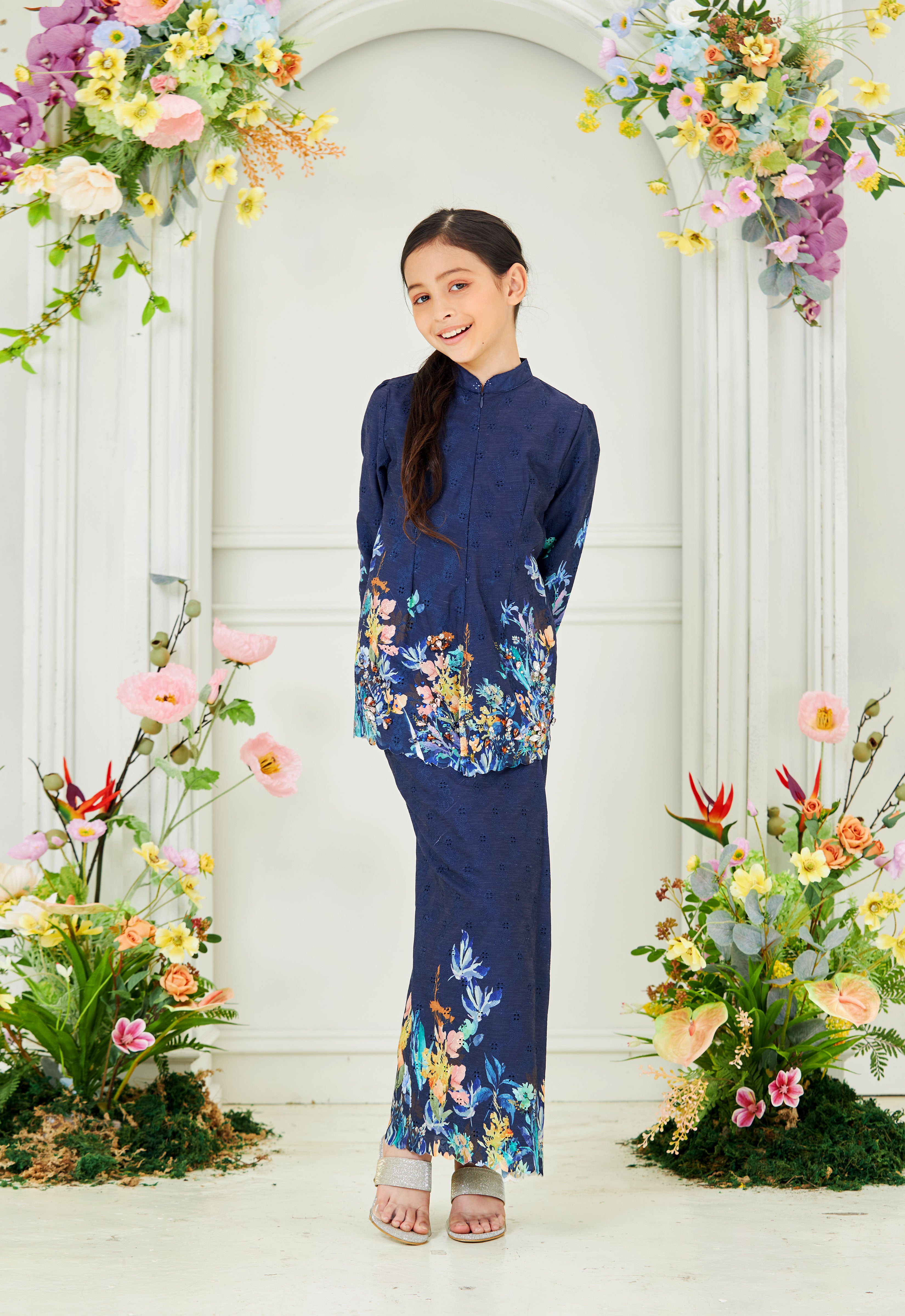 JOANNA KIDS KEBAYA - DARK BLUE