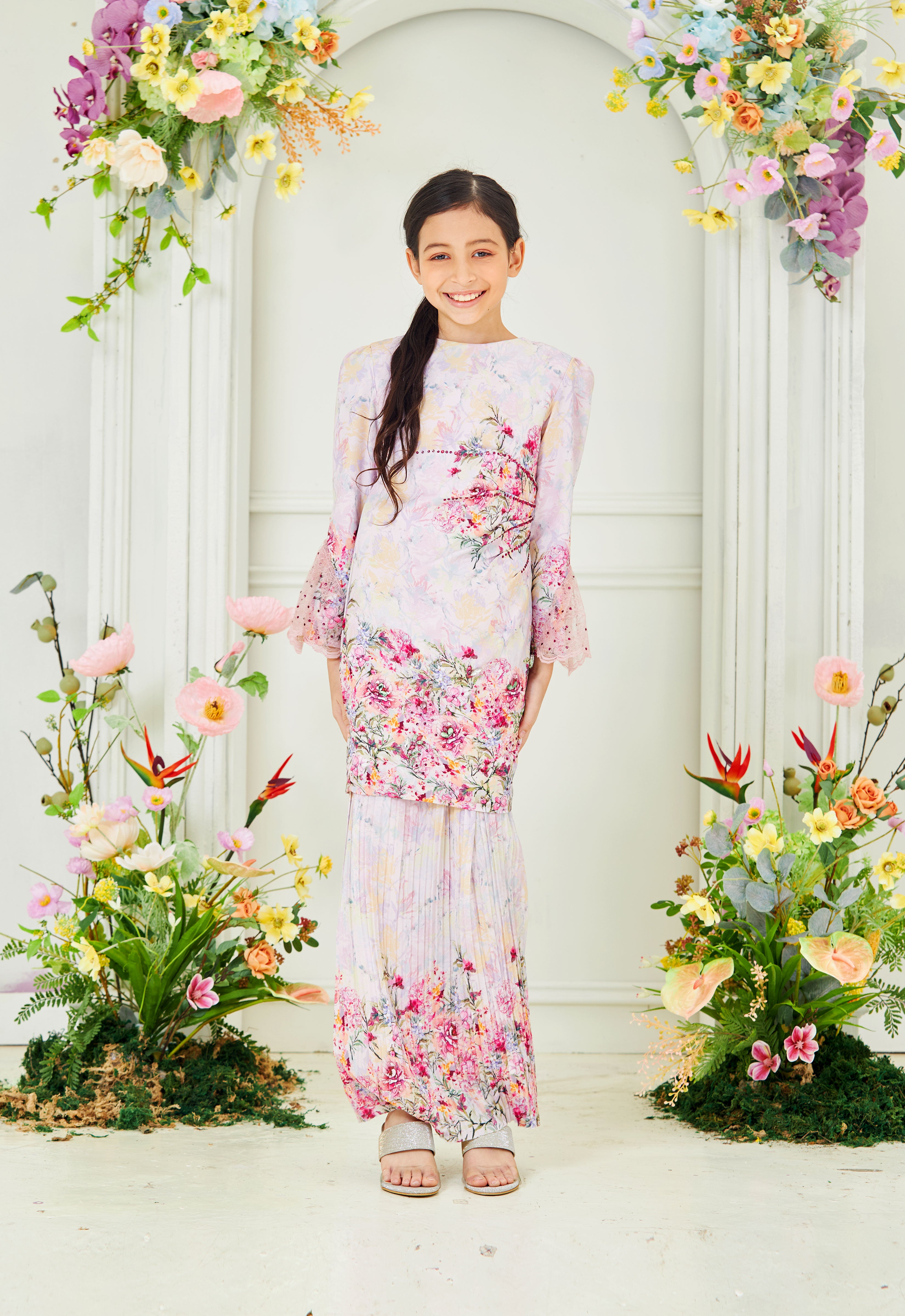 DEENARA KIDS KURUNG - PINK