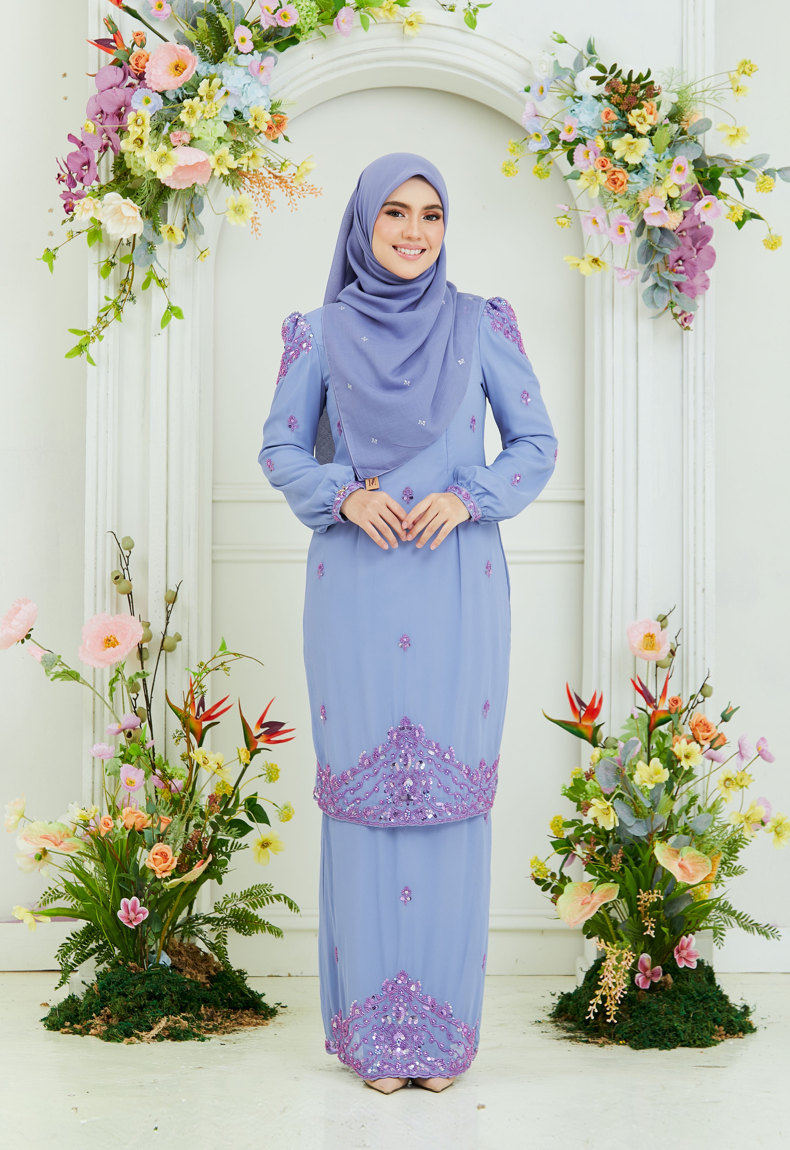 AISYAA LUXE KURUNG - DUSTY PURPLE