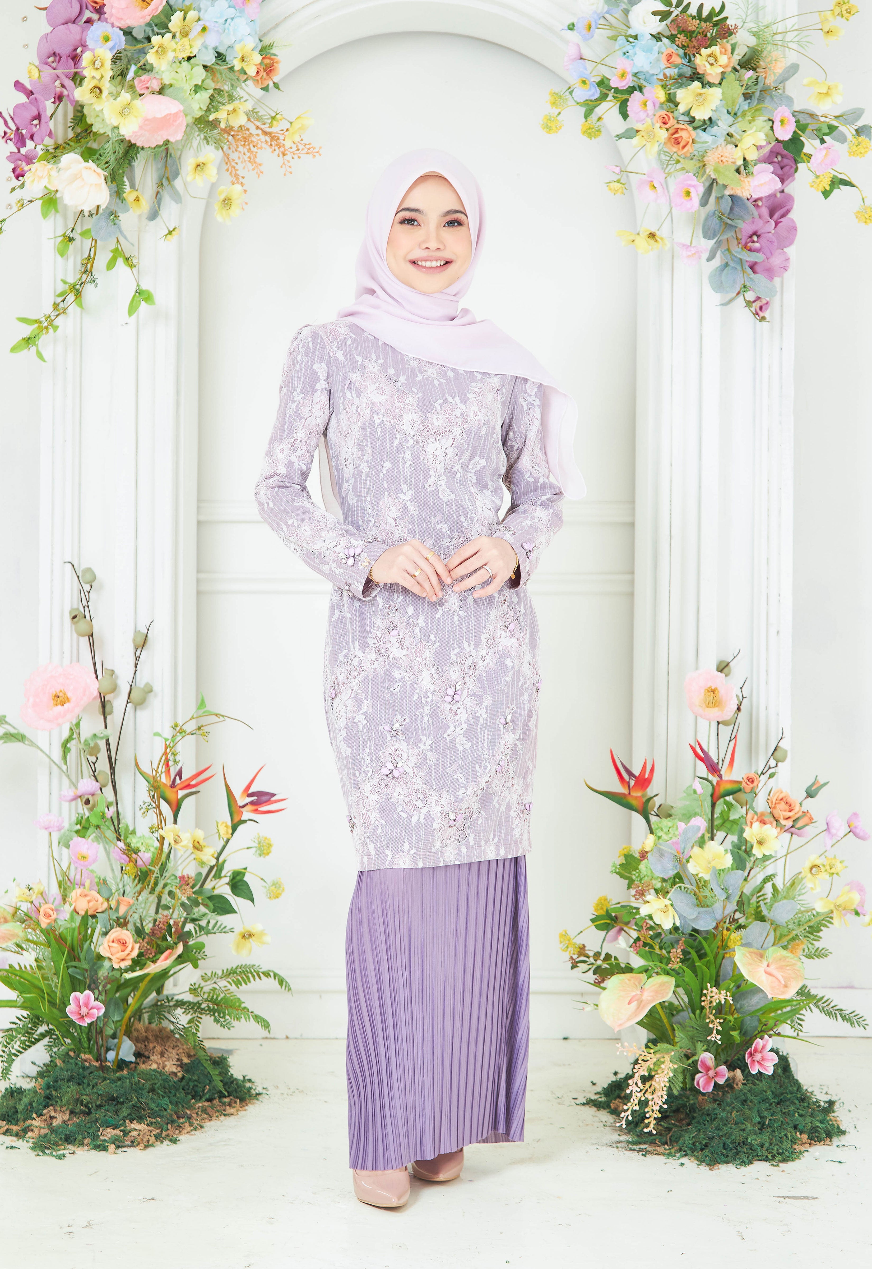 RAYSAA KURUNG - PURPLE GRAY