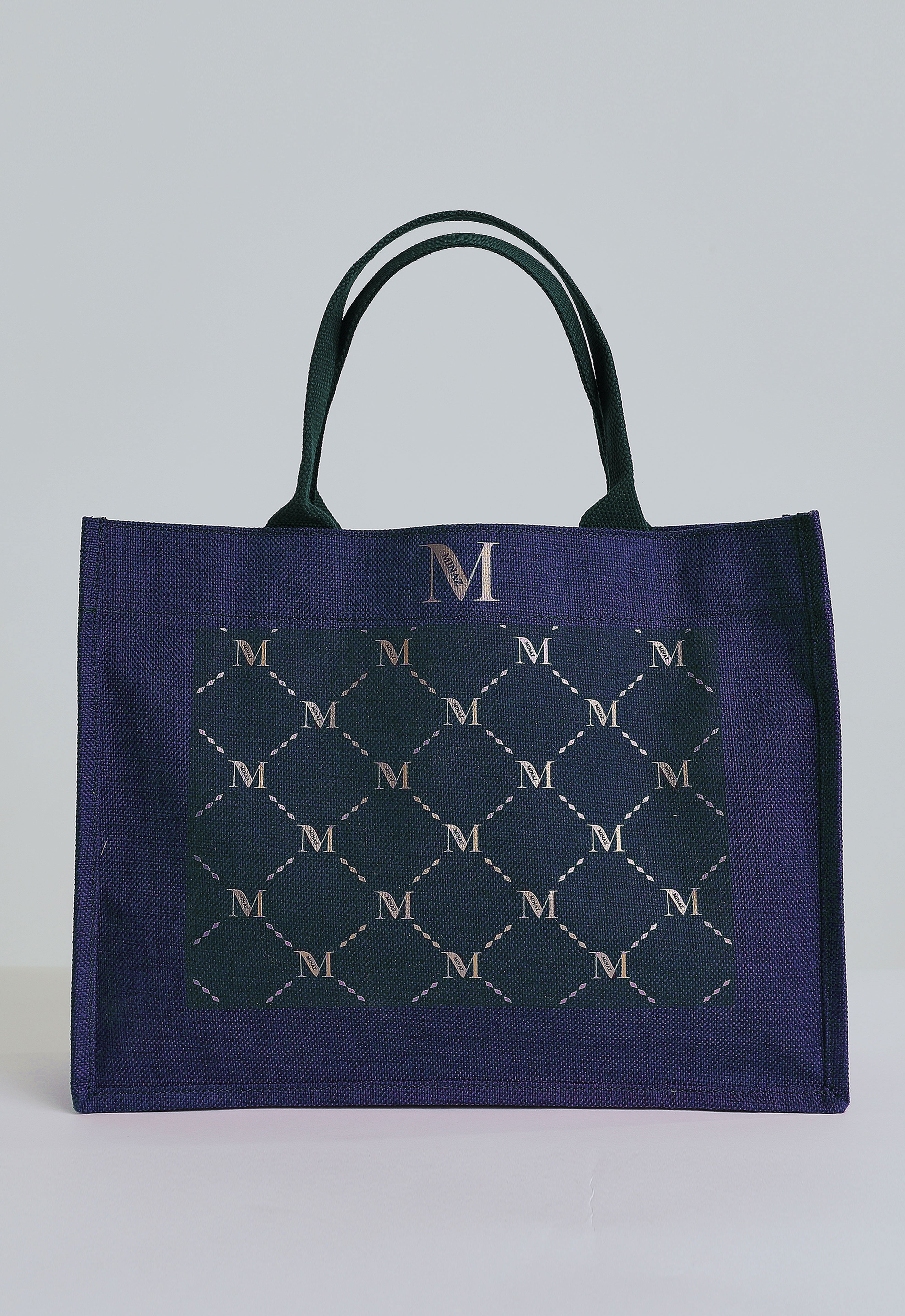 MONOGRAM TOTEBAG - DARK BLUE