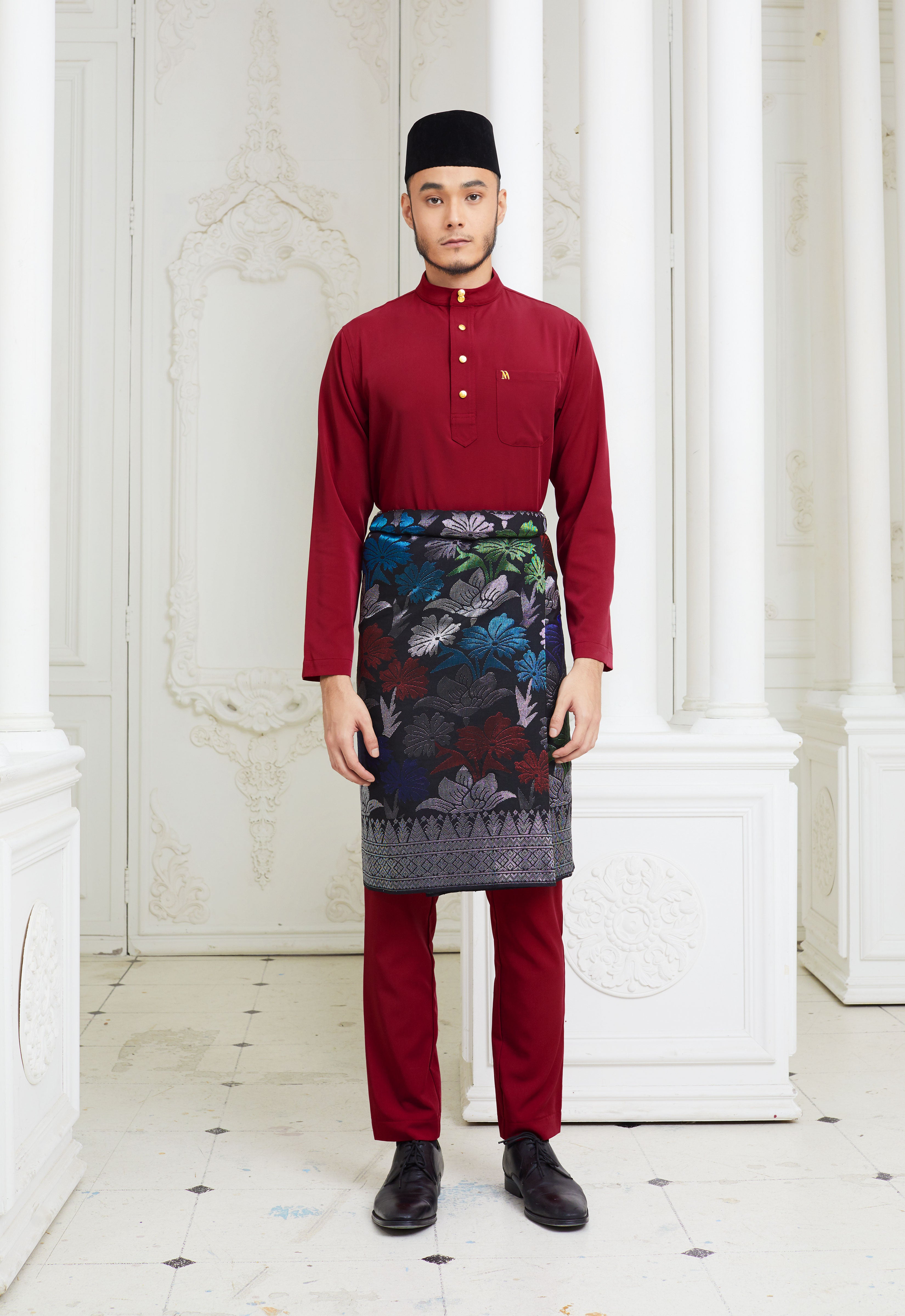 MINAZ MEN BAJU MELAYU - MAROON