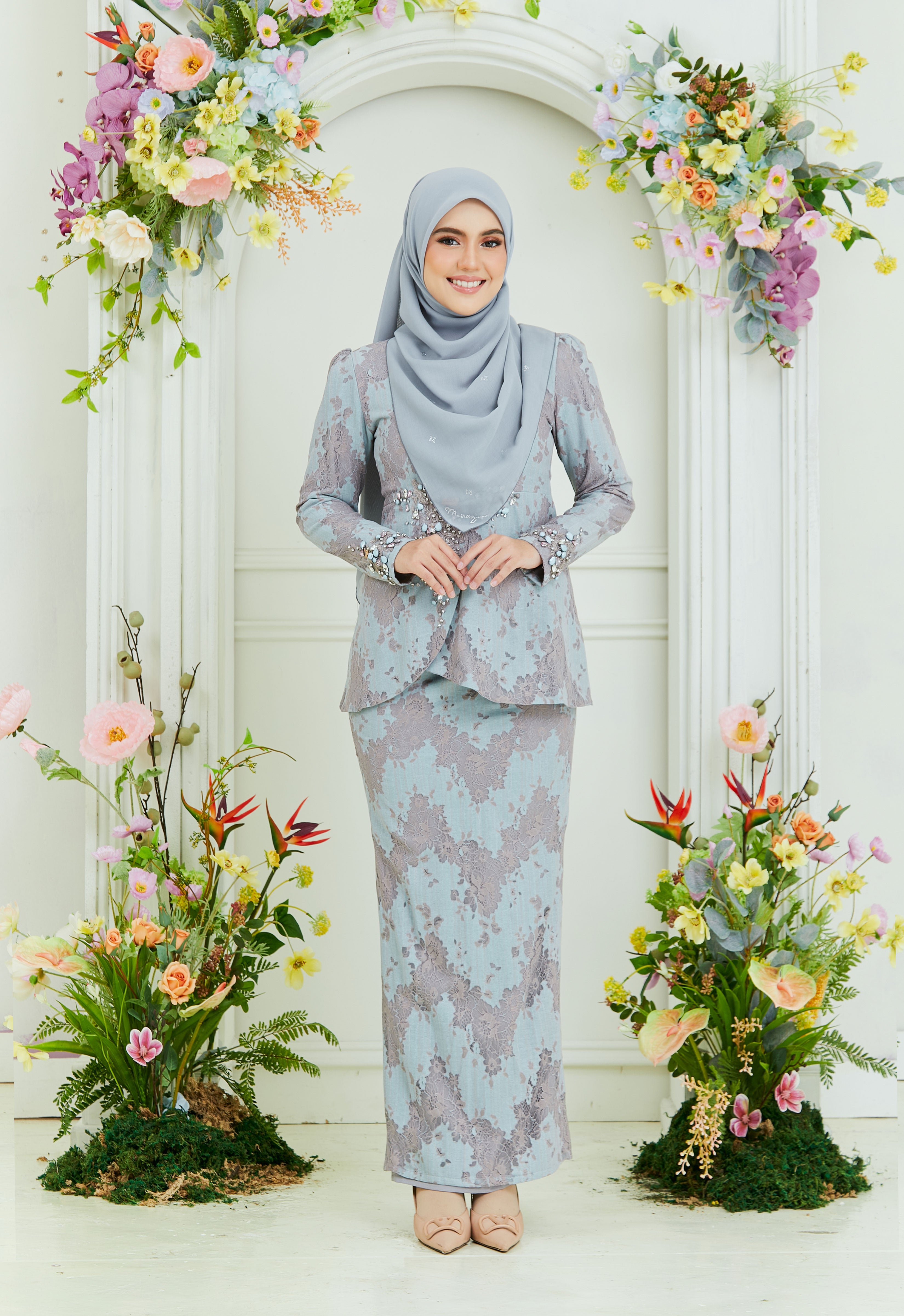 RAYSAA MINI KURUNG - TIFFANY GRAY