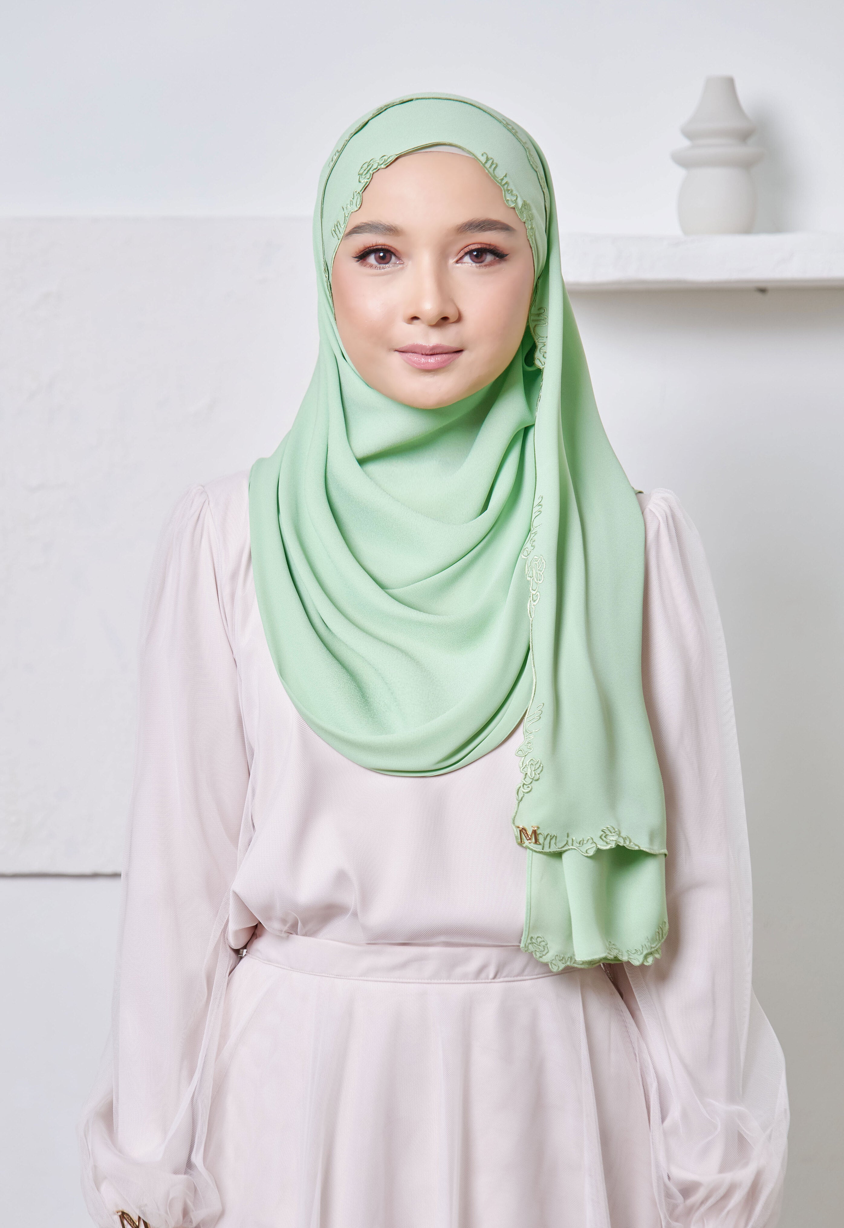 SAREEMA SHAWL - NILE GREEN