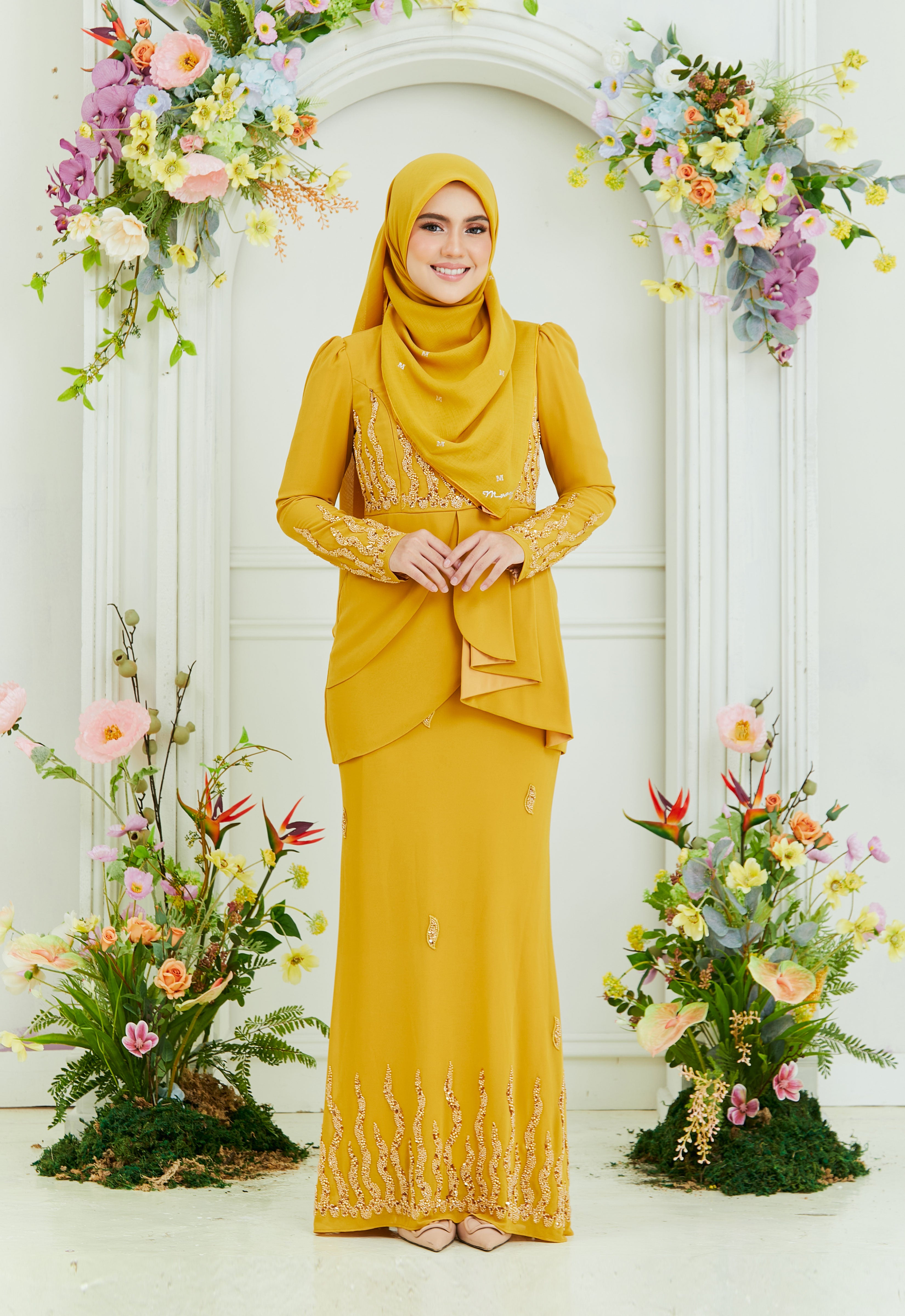 NAYLAA LUXE KURUNG - MUSTARD