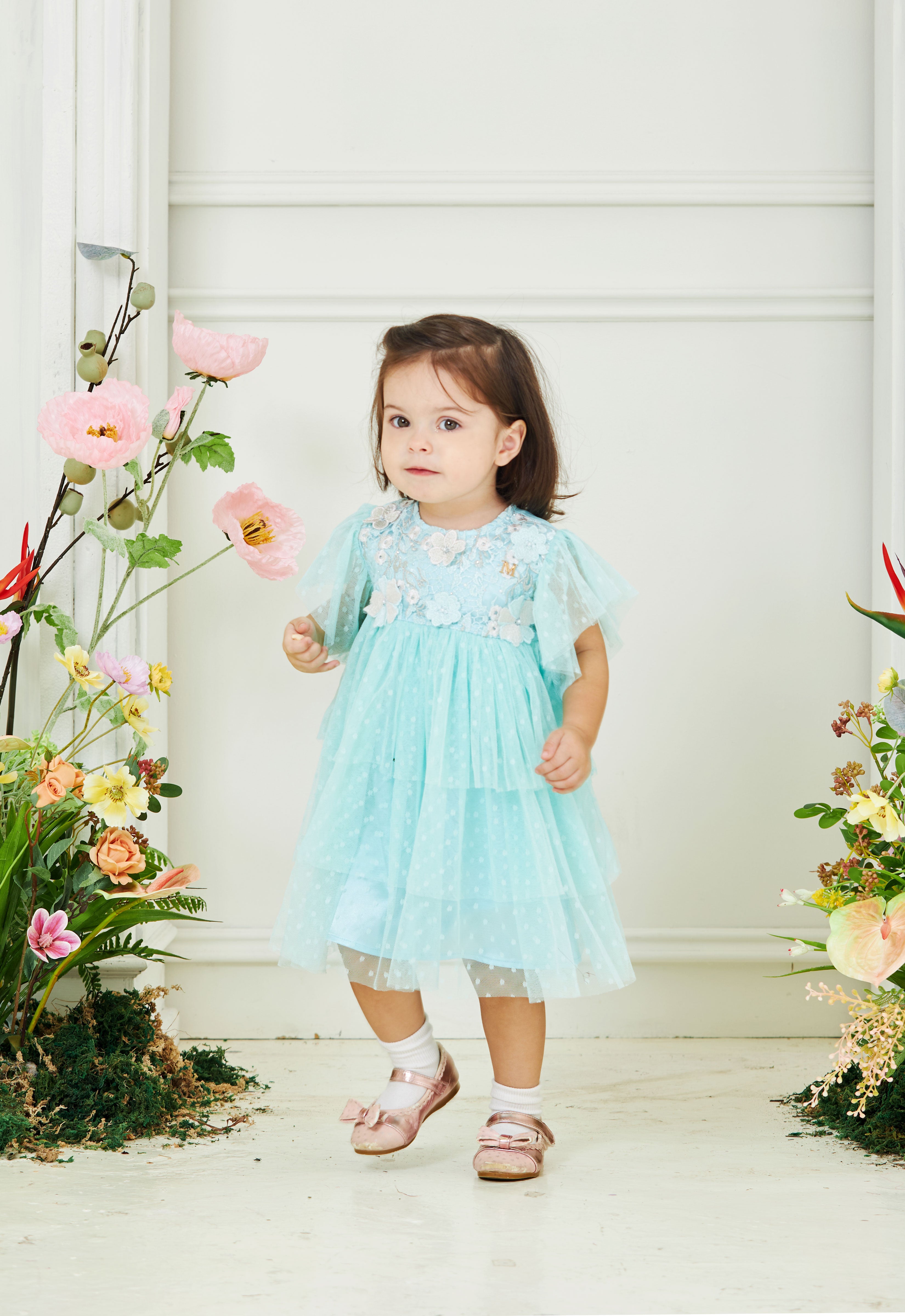 ATILIA LUXE BABY DRESS - OCEAN WAVE