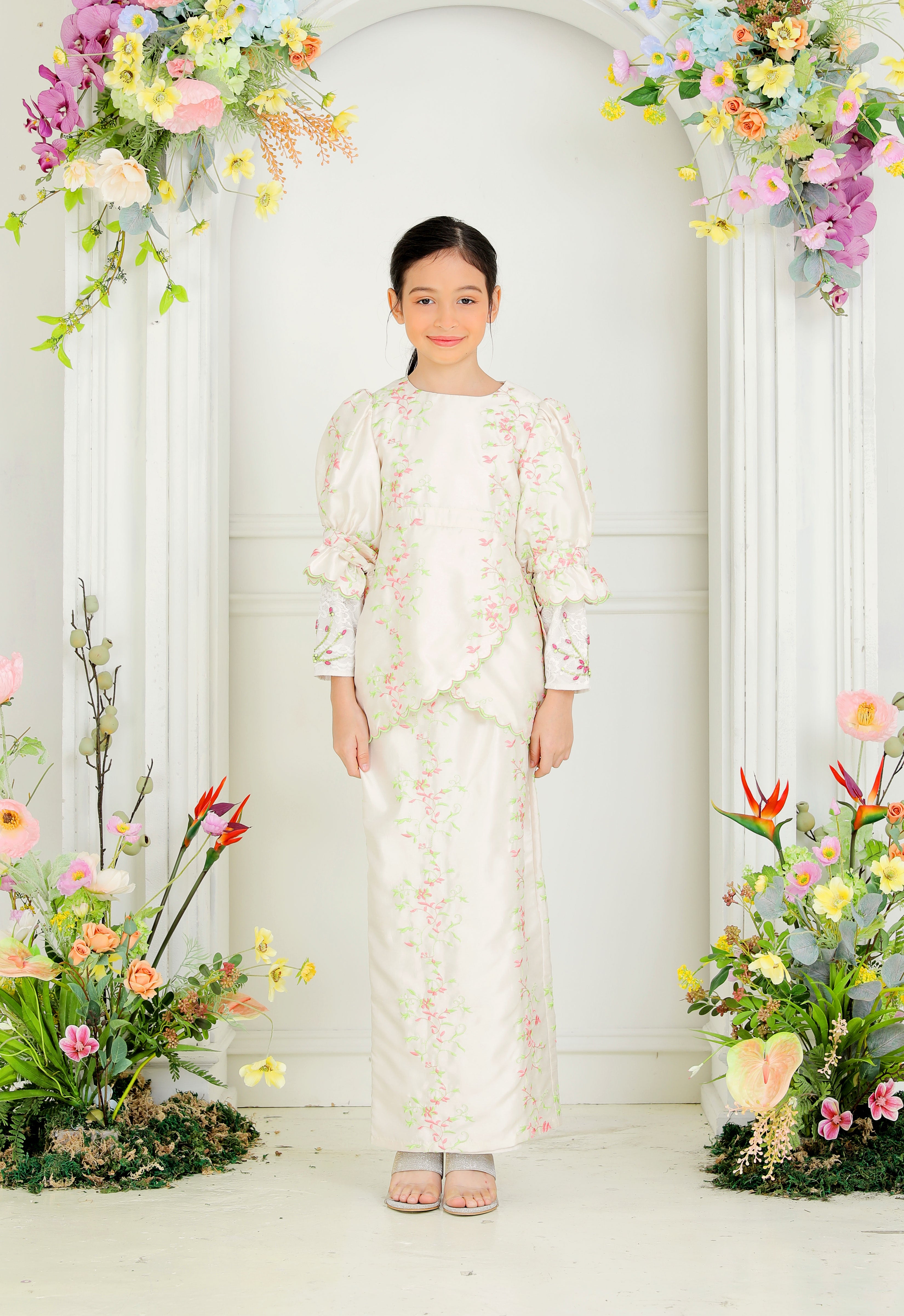 RABECCA LUXE KIDS KURUNG - CREAM PINK