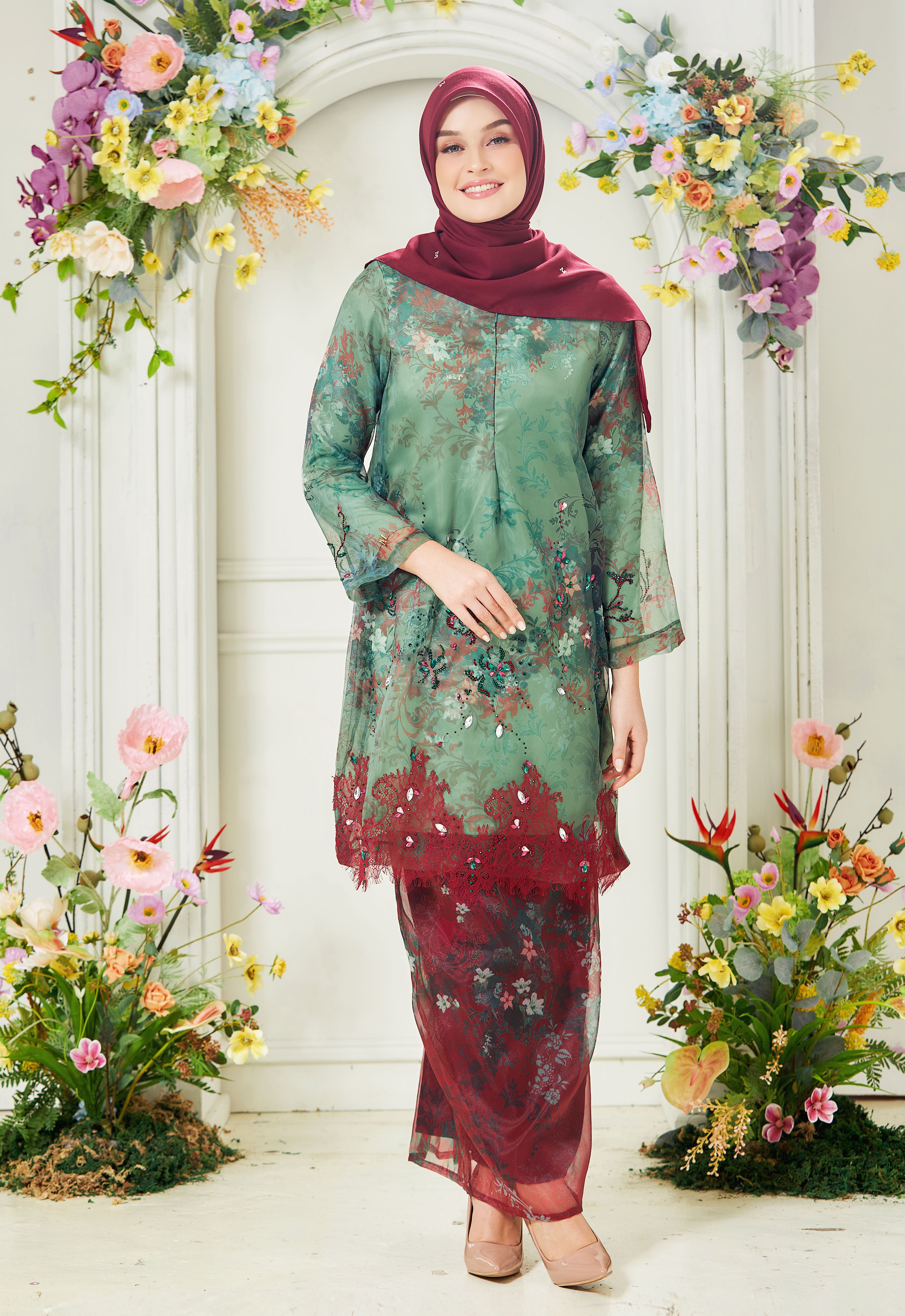 ROZELLA RIAW KURUNG - RED GREEN