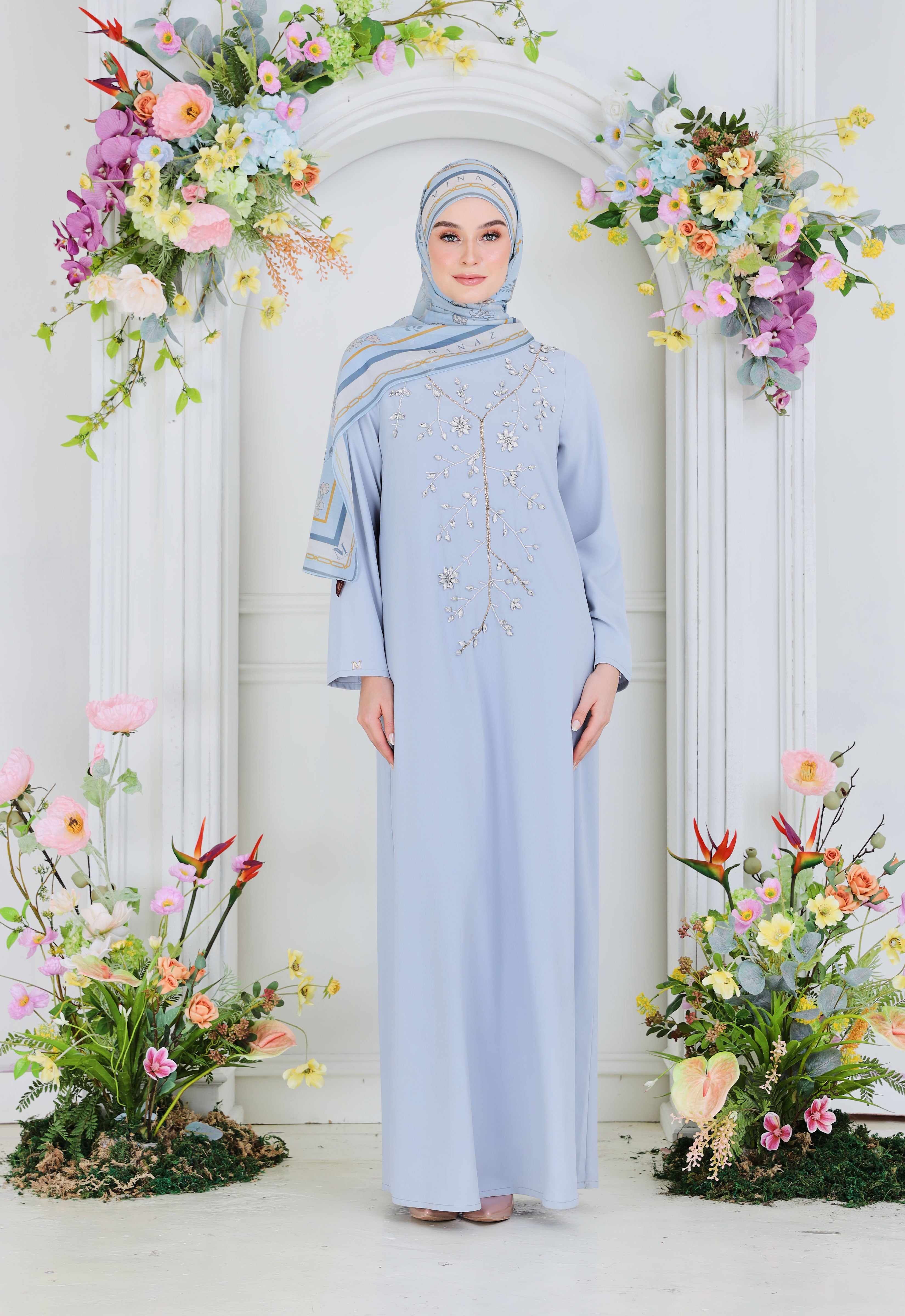 ZEHRA ABAYA - LIGHT GRAY