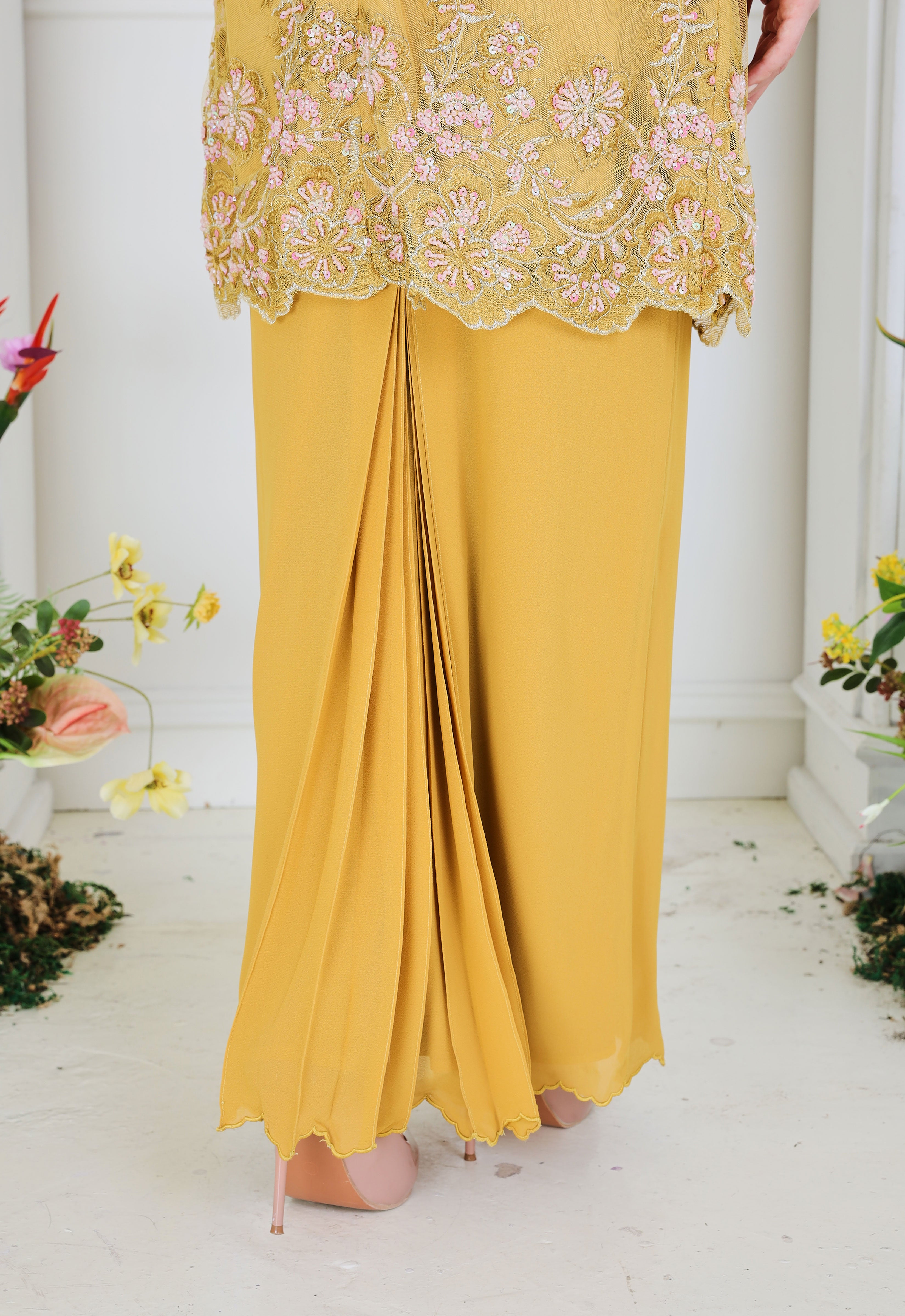 ERYNA LUXE KURUNG - MUSTARD
