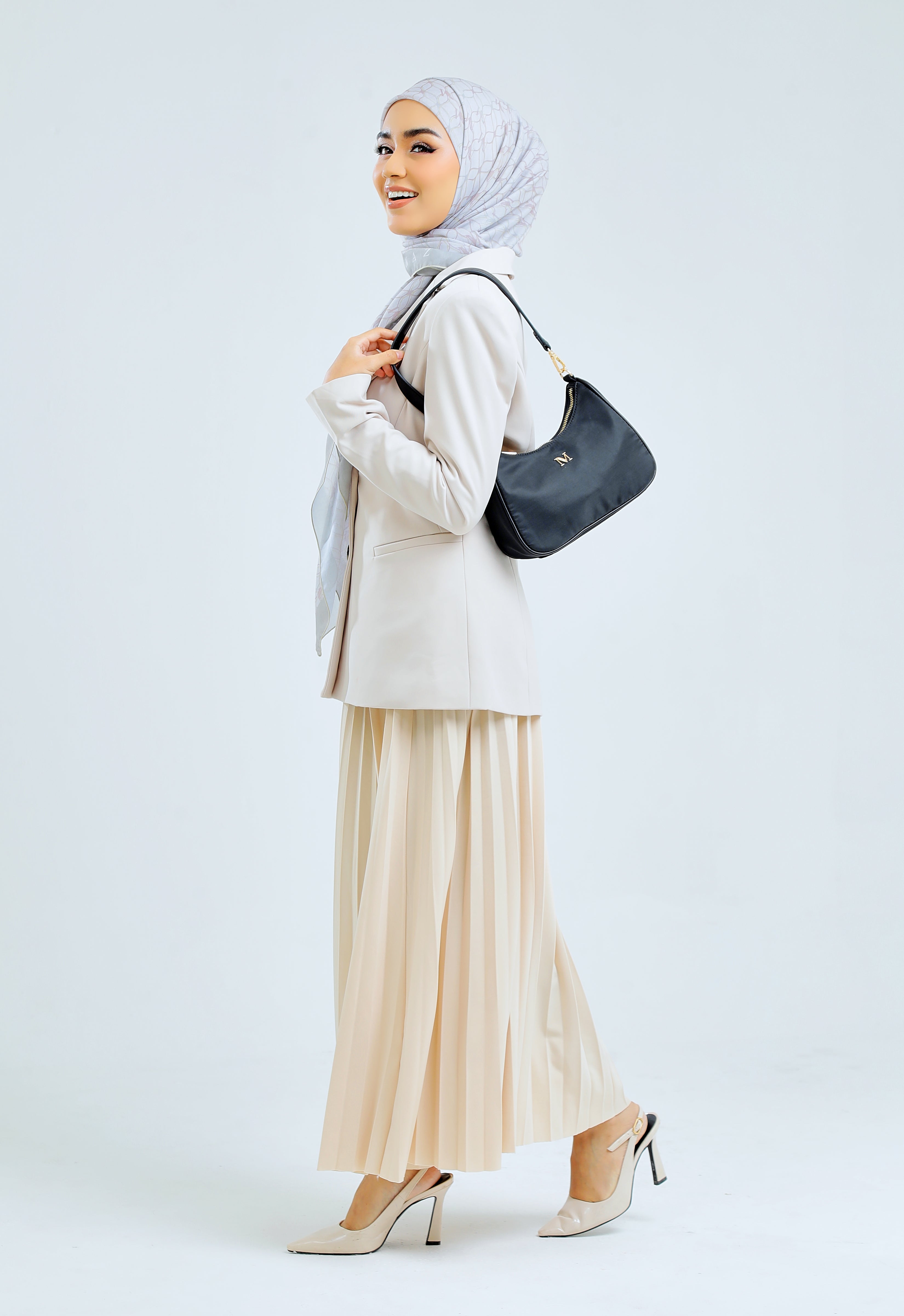 RHEA BAGUETTE BAG - BLACK