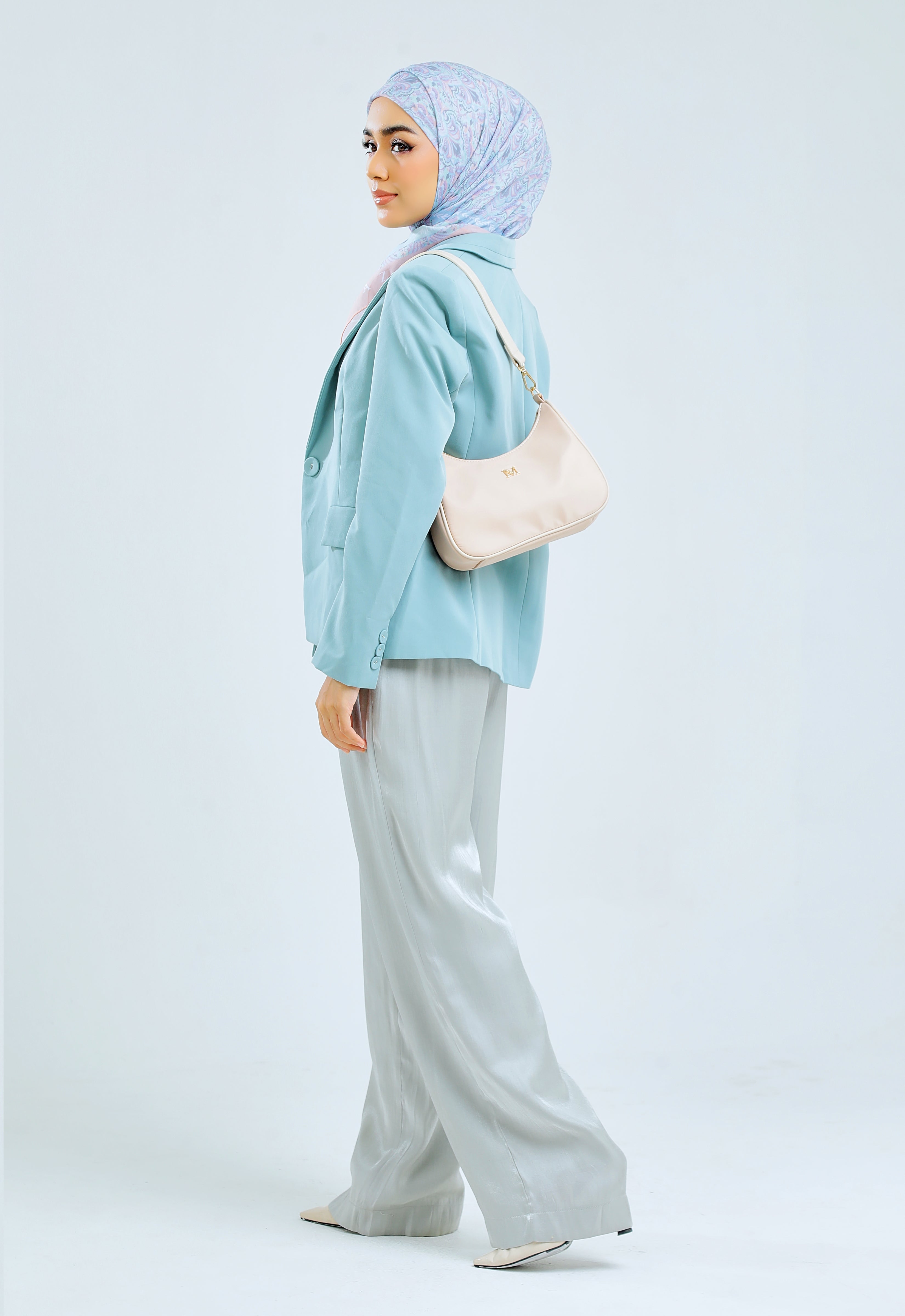 RHEA BAGUETTE BAG - CHAMPAGNE