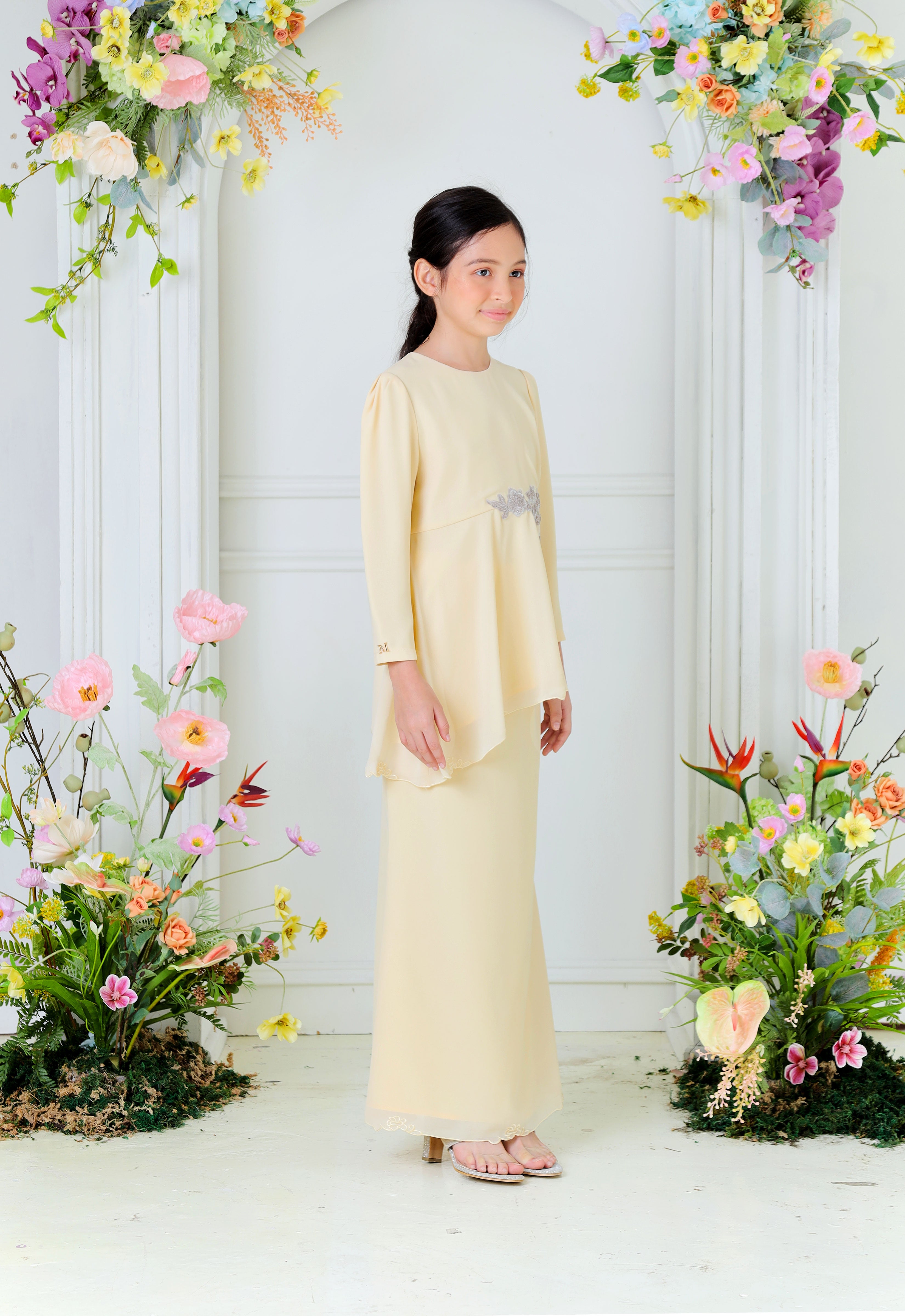 AYLEEN KIDS KURUNG - SOFT YELLOW