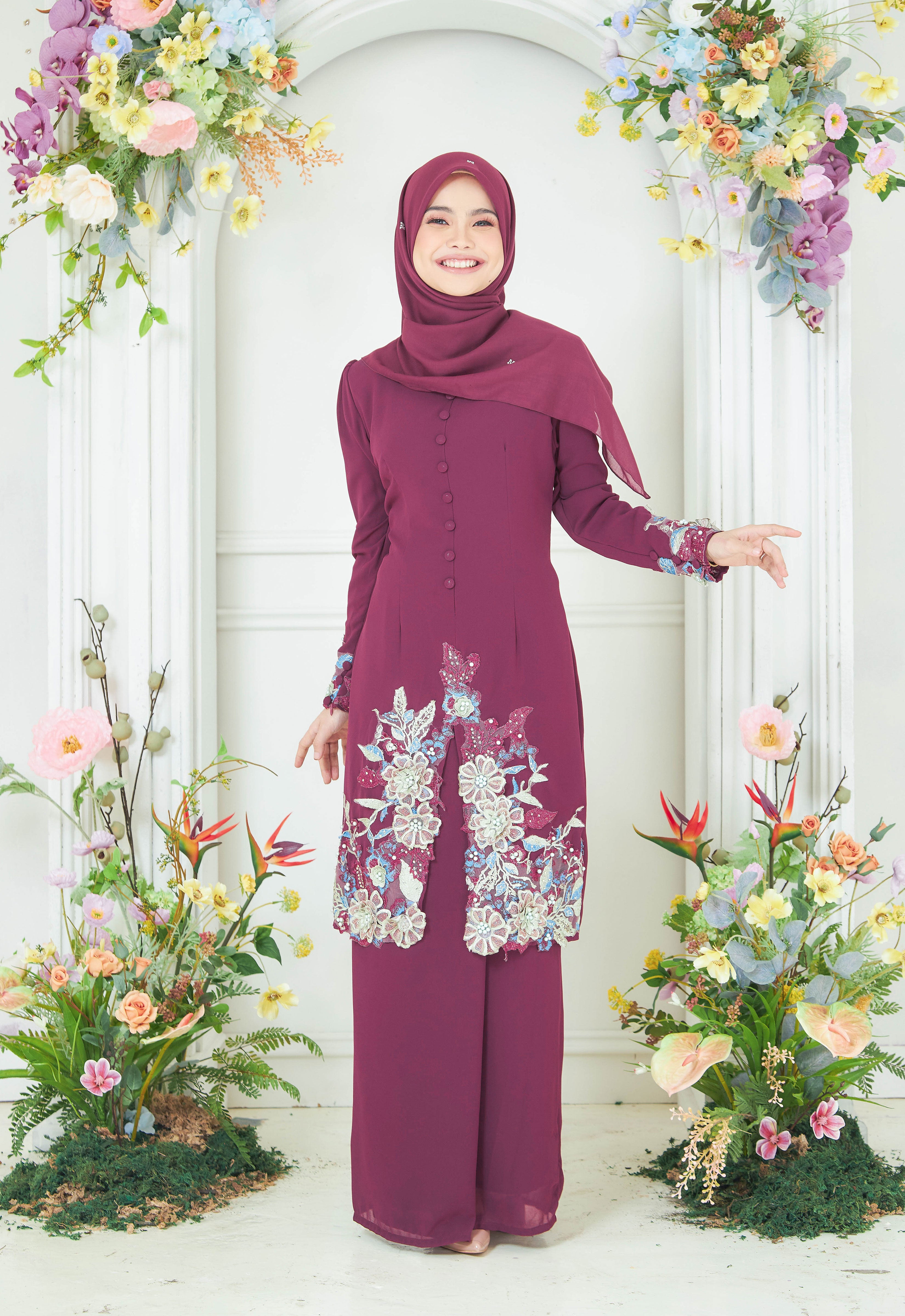 KHADEEJA KEBAYA - MANGOSTEEN