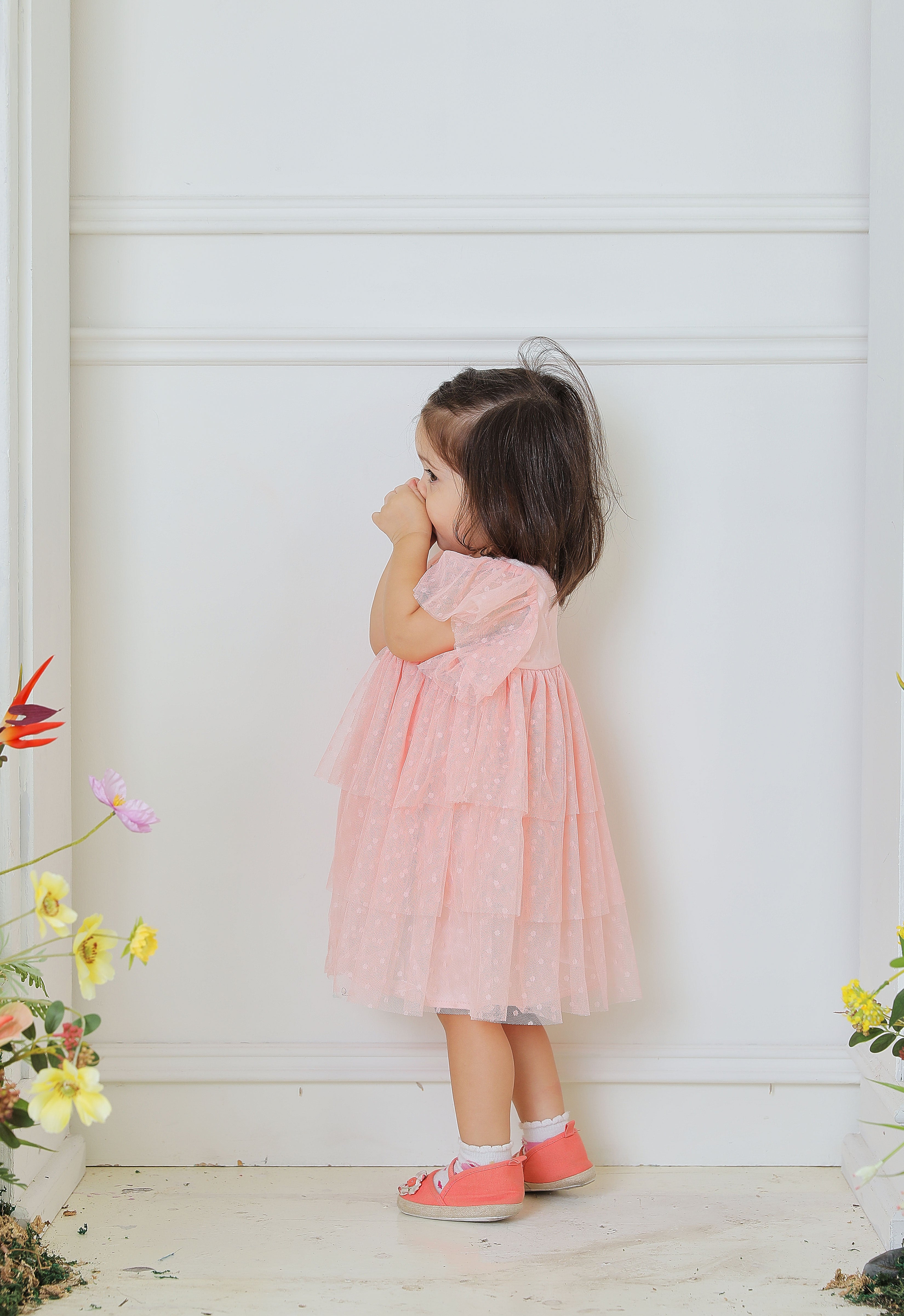 ATILIA LUXE BABY DRESS - CLOUD PINK