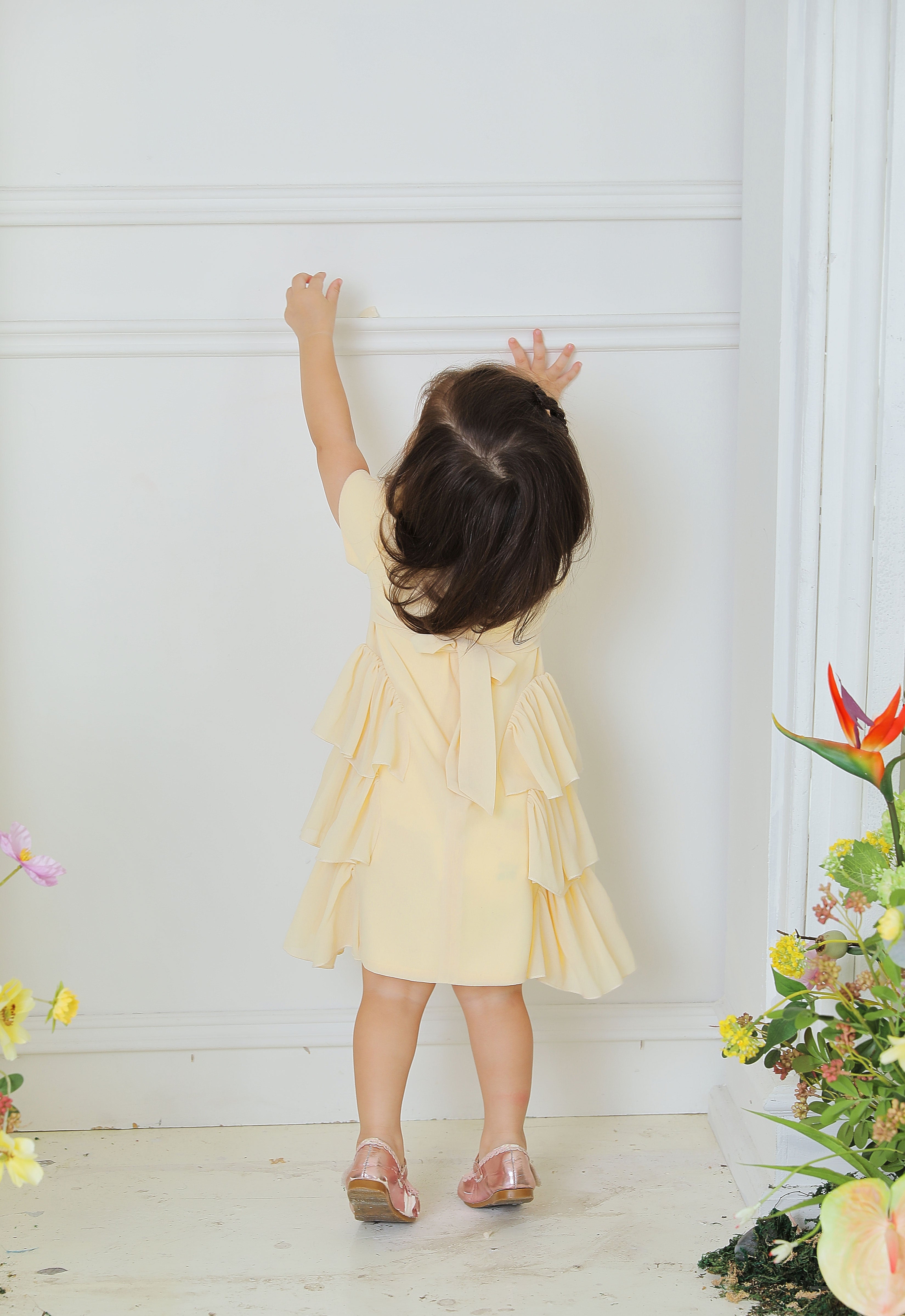 AYLEEN BABY DRESS - SOFT YELLOW