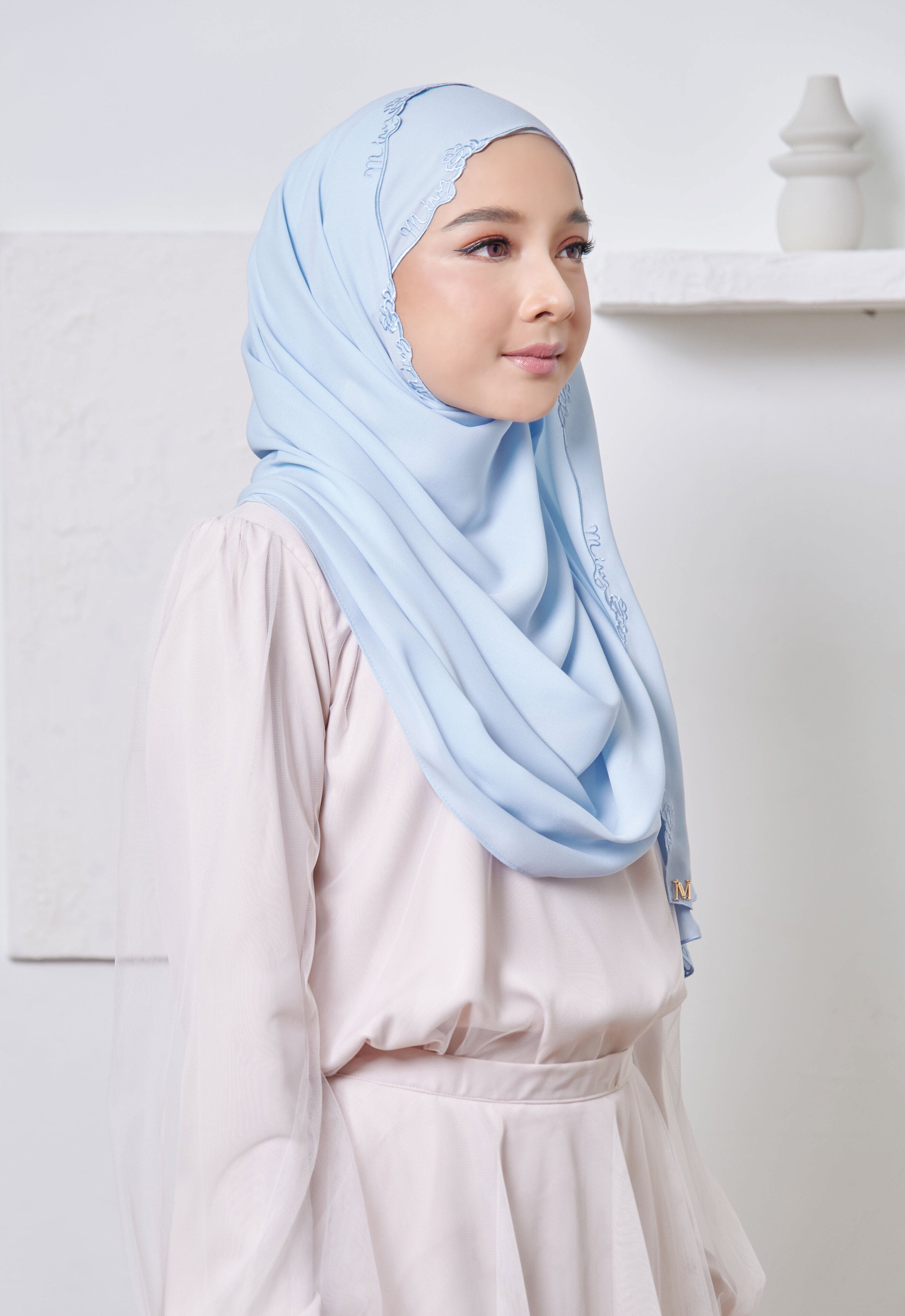 SAREEMA SHAWL - BREEZE BLUE