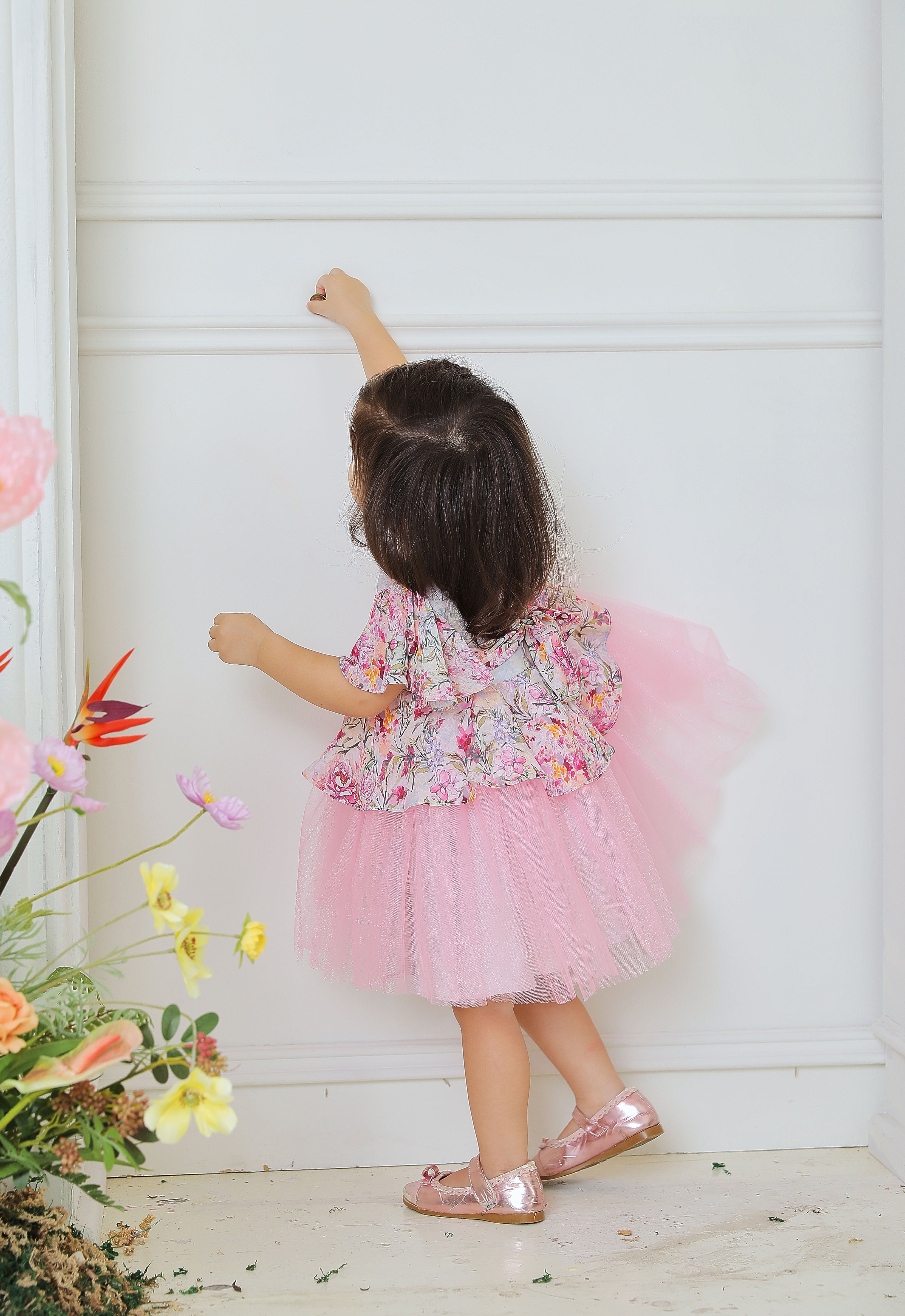 DEENARA BABY DRESS - PINK