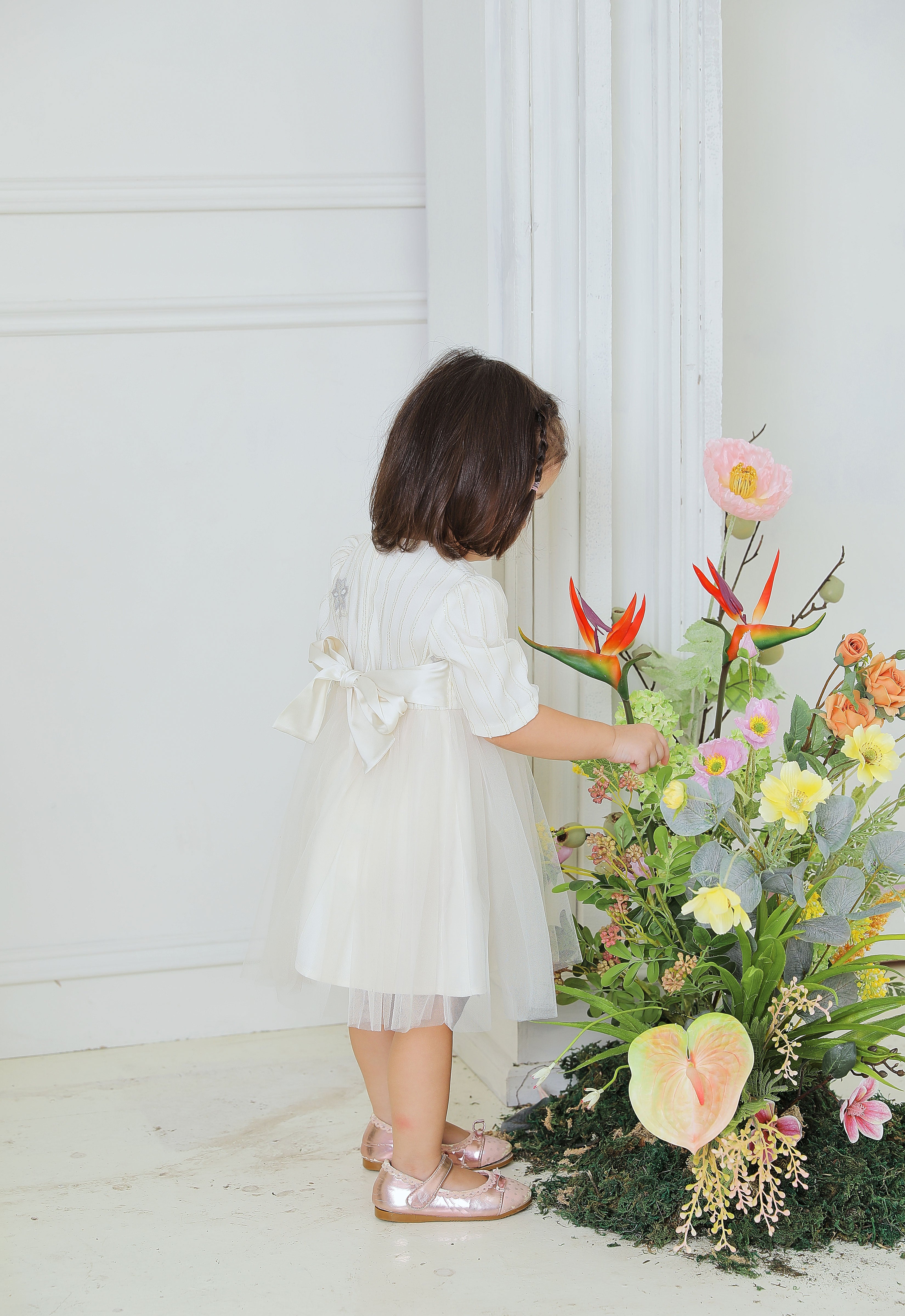 DIAN LUXE BABY DRESS - OFF WHITE