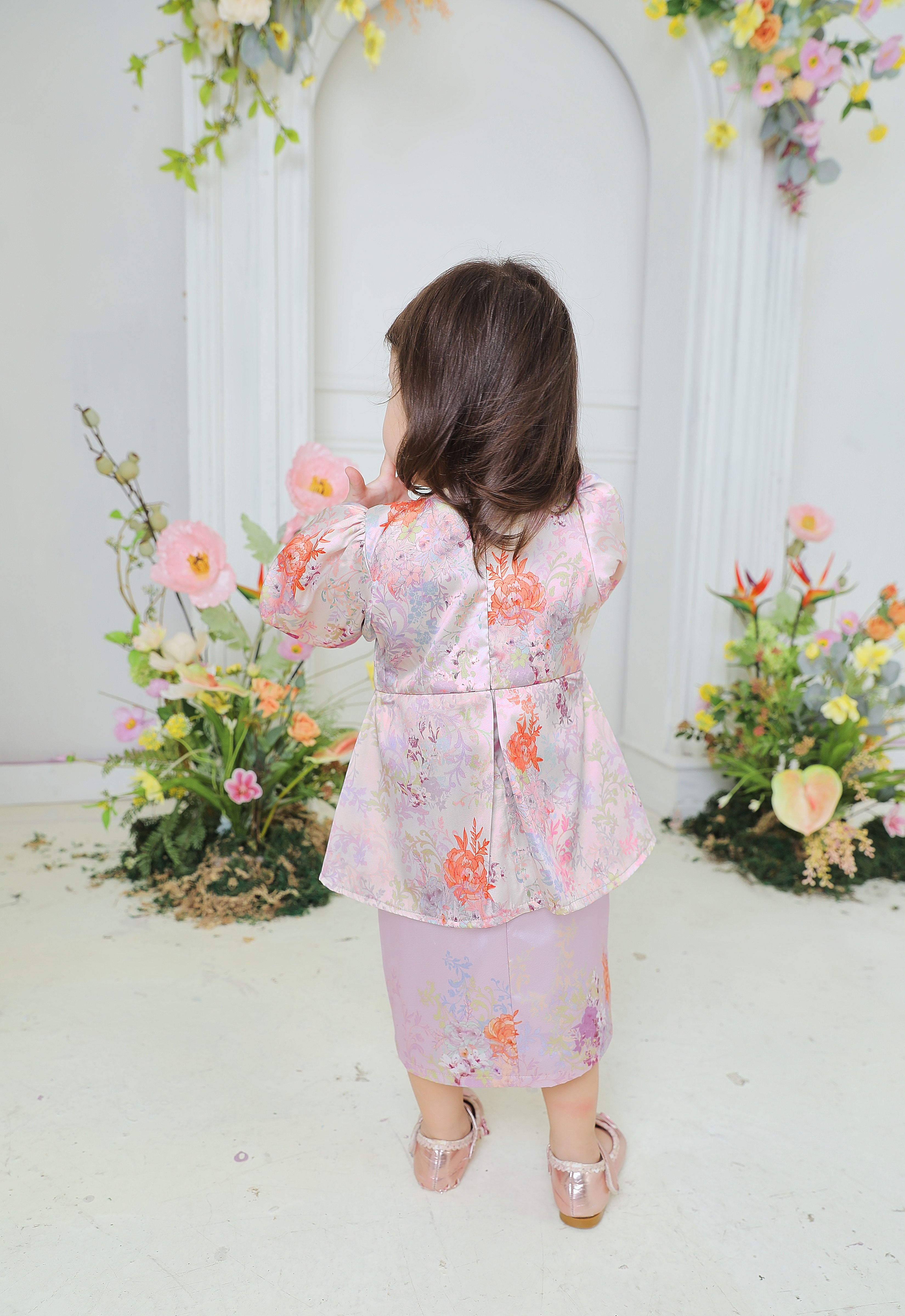 ROZELLA BABY DRESS - LILAC CREAM
