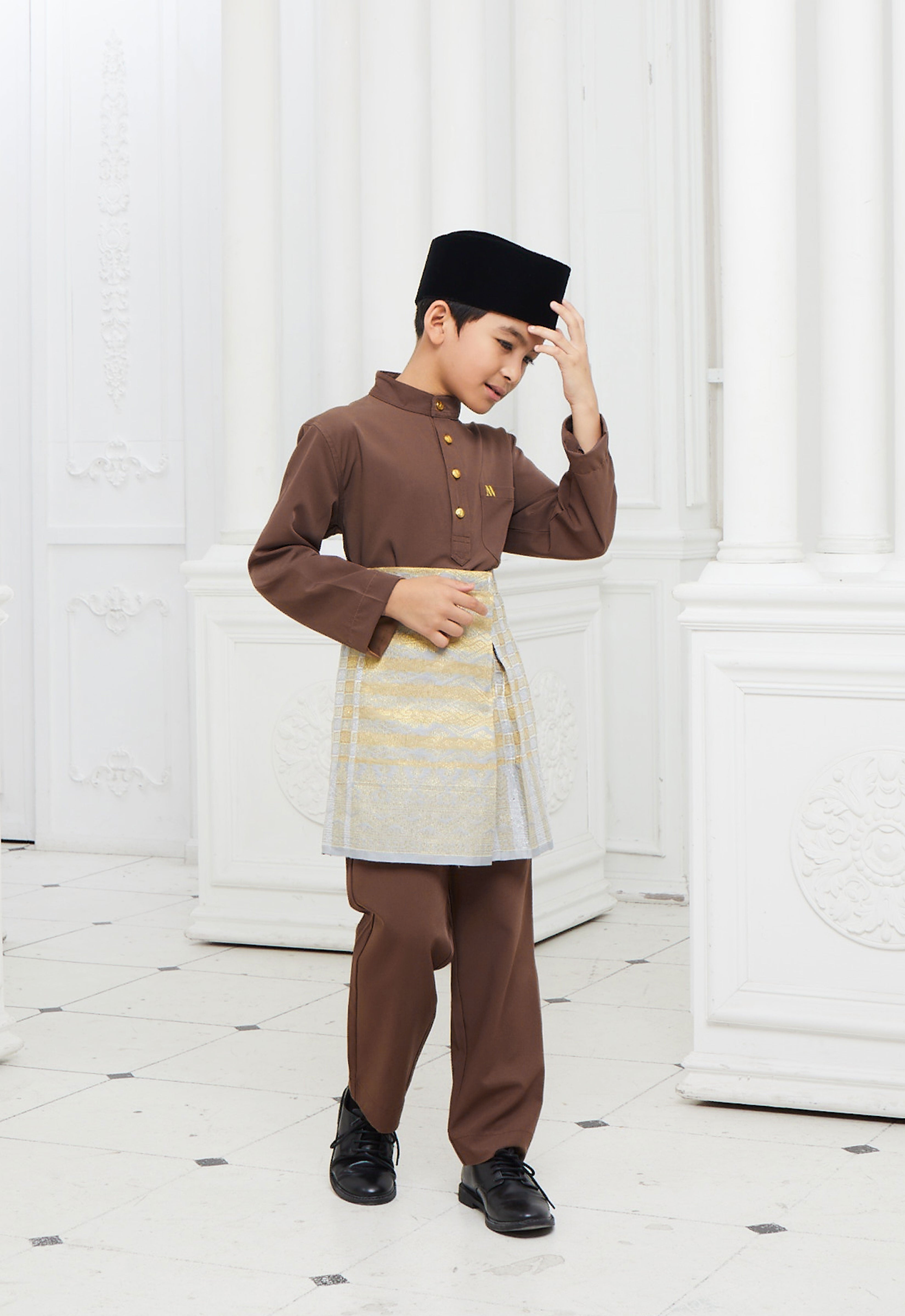 BAJU MELAYU KIDS - BROWN