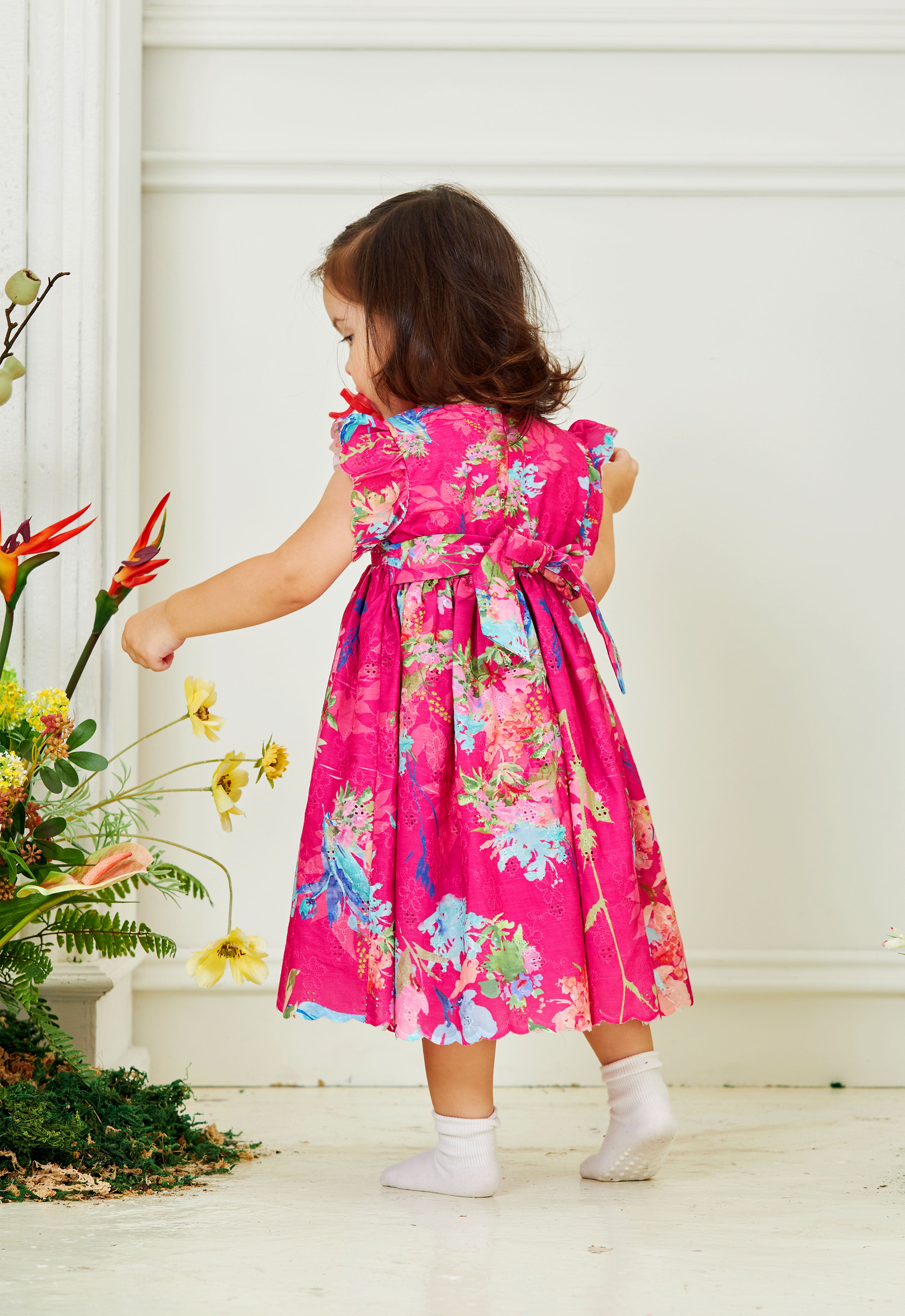 JOANNA BABY DRESS - MAGENTA