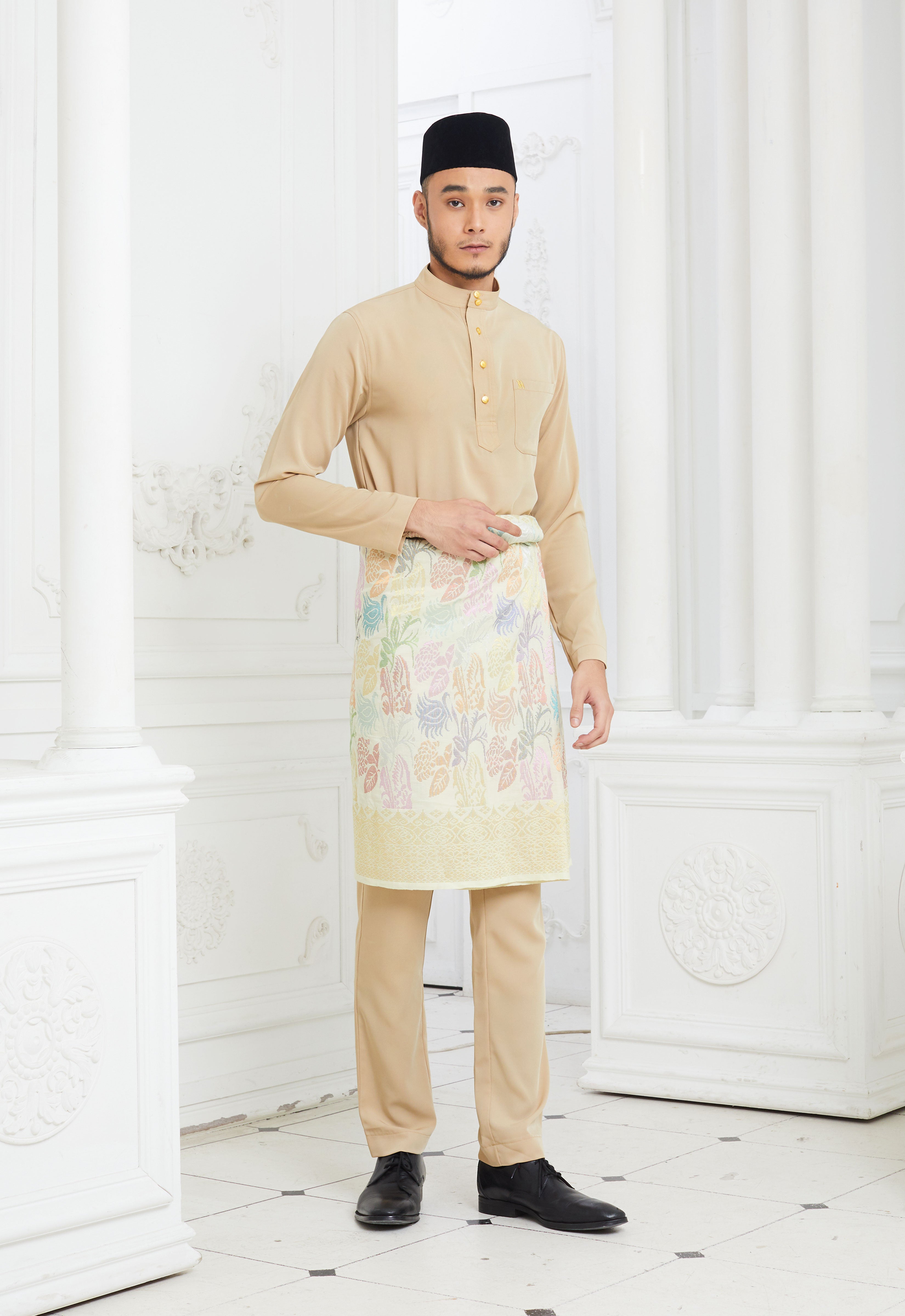 MINAZ MEN BAJU MELAYU - CHAMPAGNE
