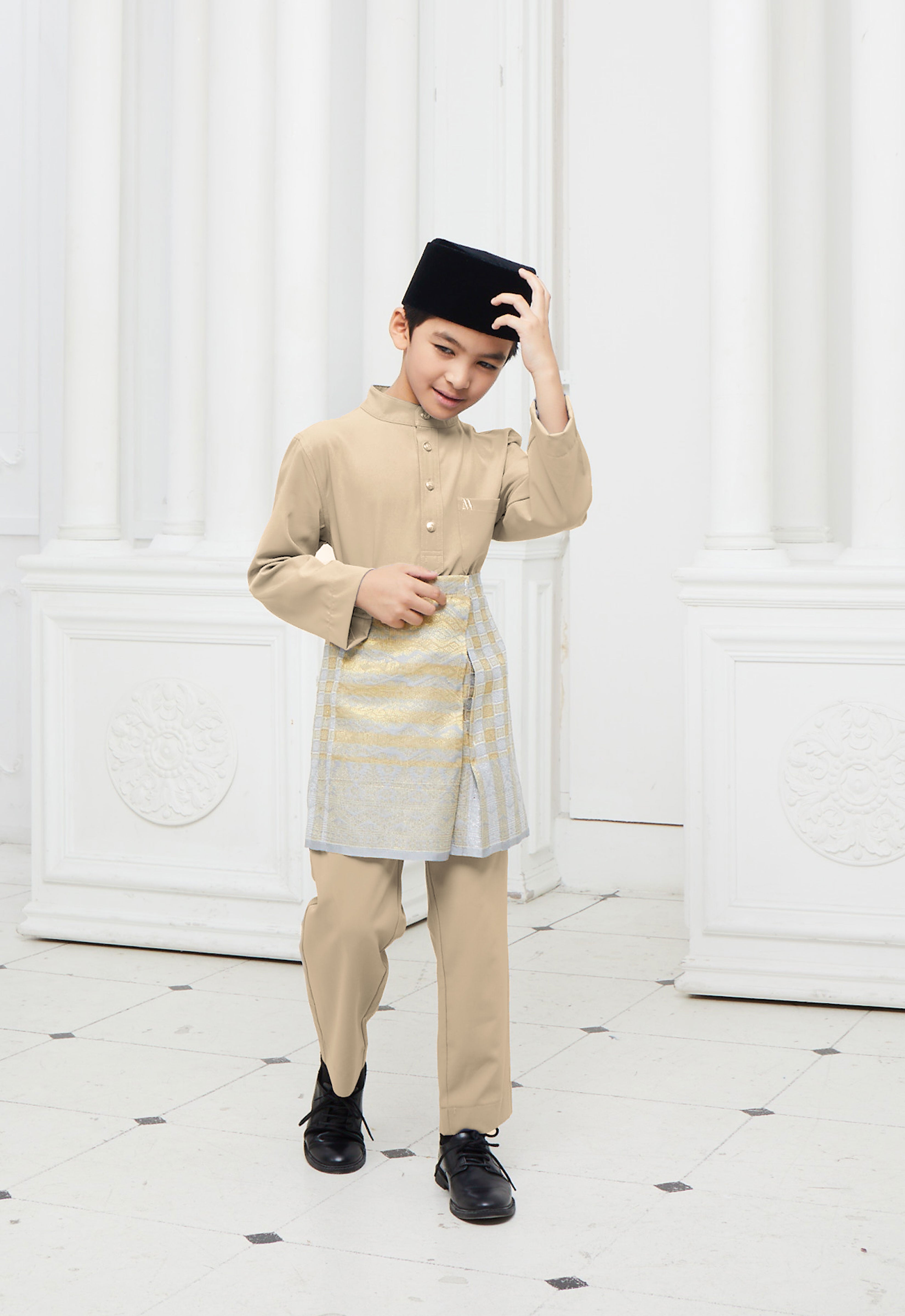 BAJU MELAYU KIDS - CHAMPAGNE