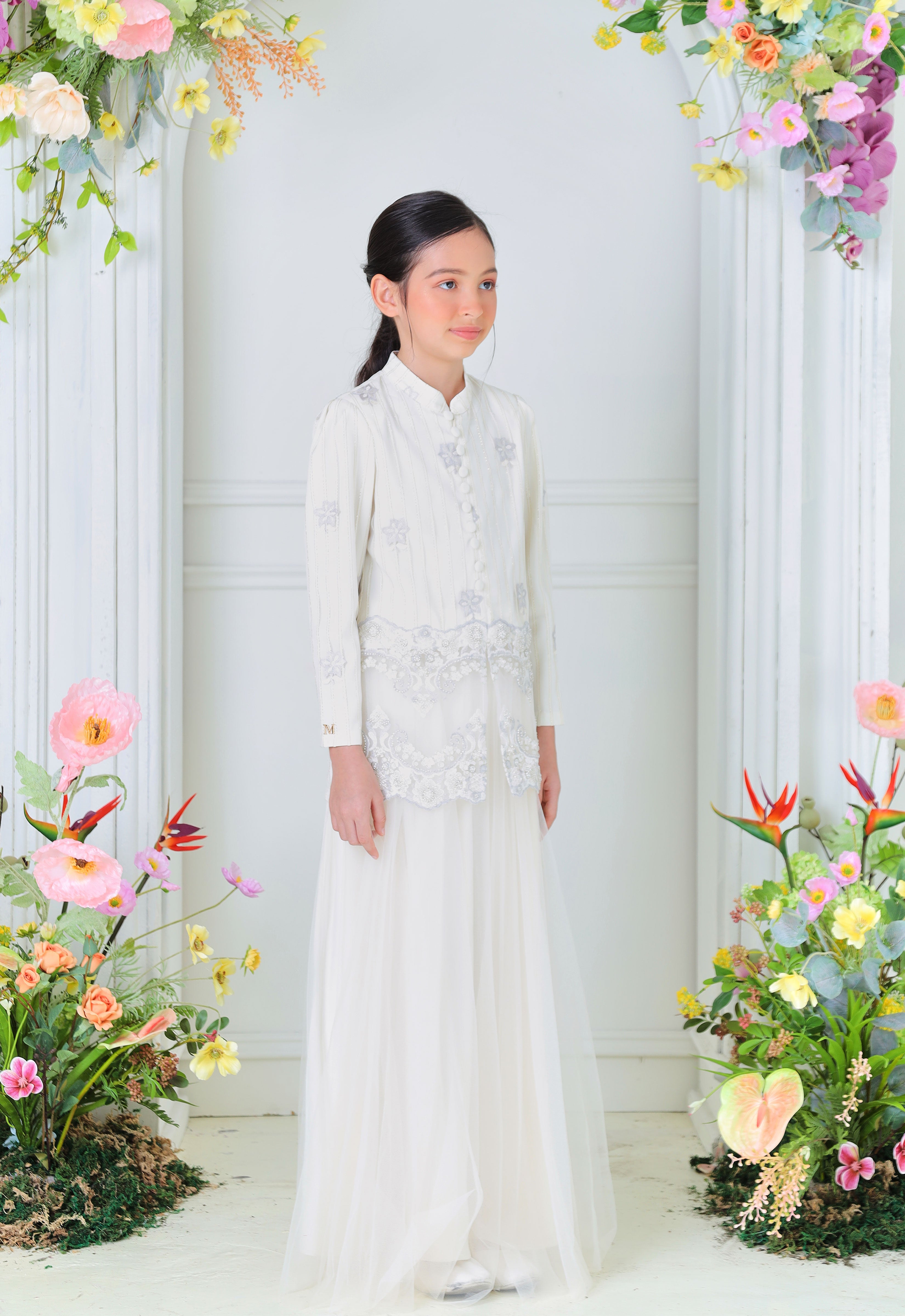DIAN LUXE KIDS KURUNG - OFF WHITE