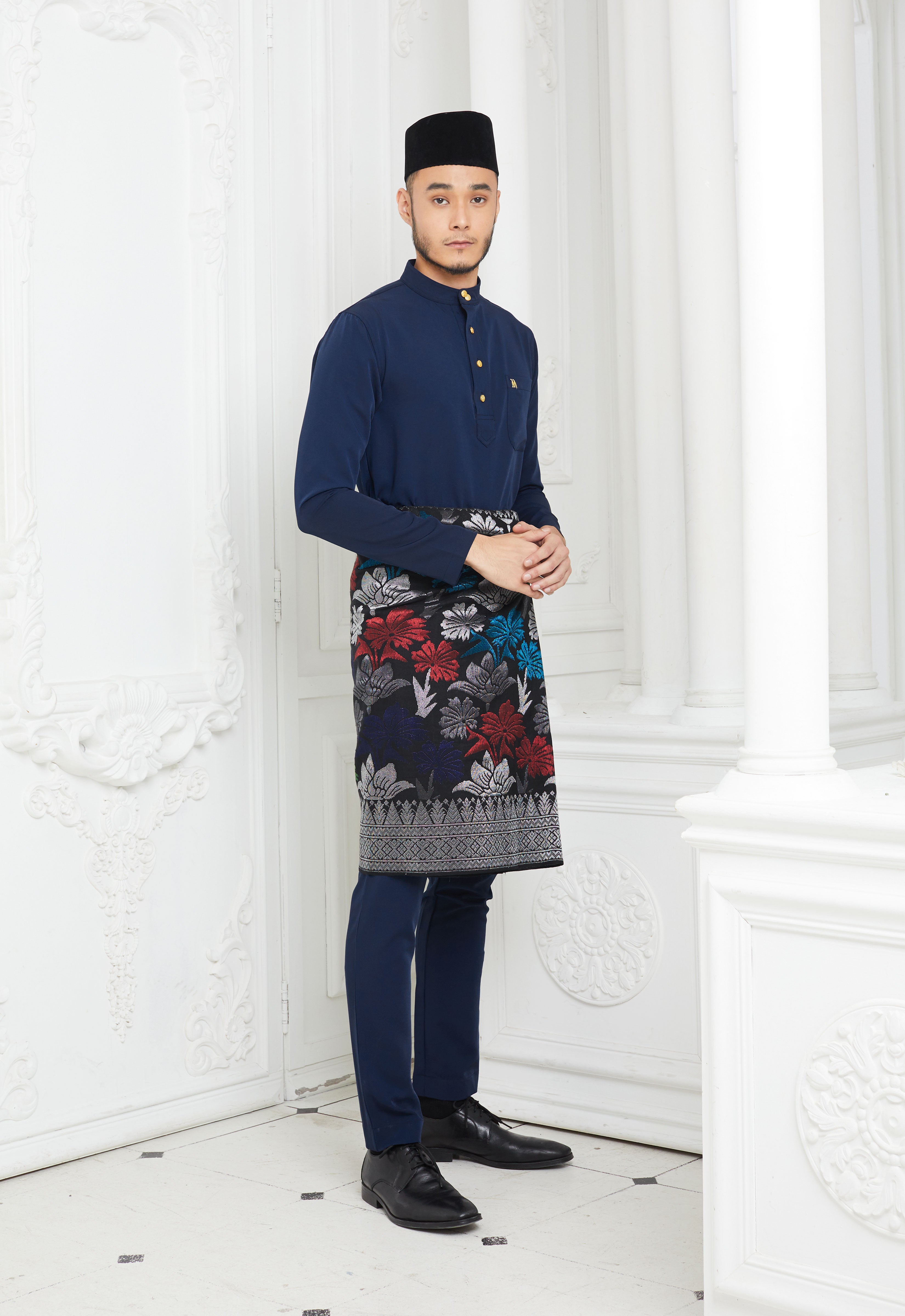 MINAZ MEN BAJU MELAYU - DARK BLUE